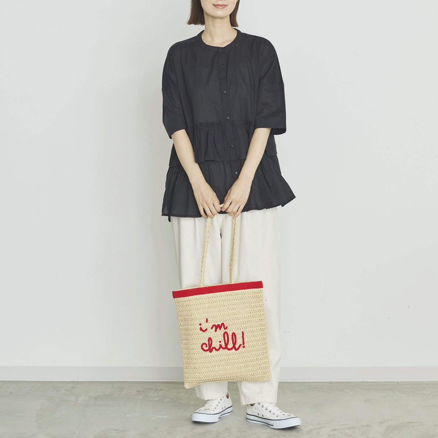 オーブ m．n 2段フリル切替ブラウス - 画像2