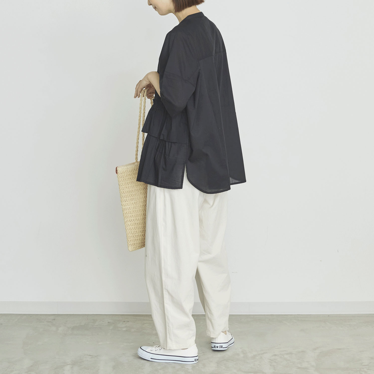 オーブ m．n 2段フリル切替ブラウス - 画像5