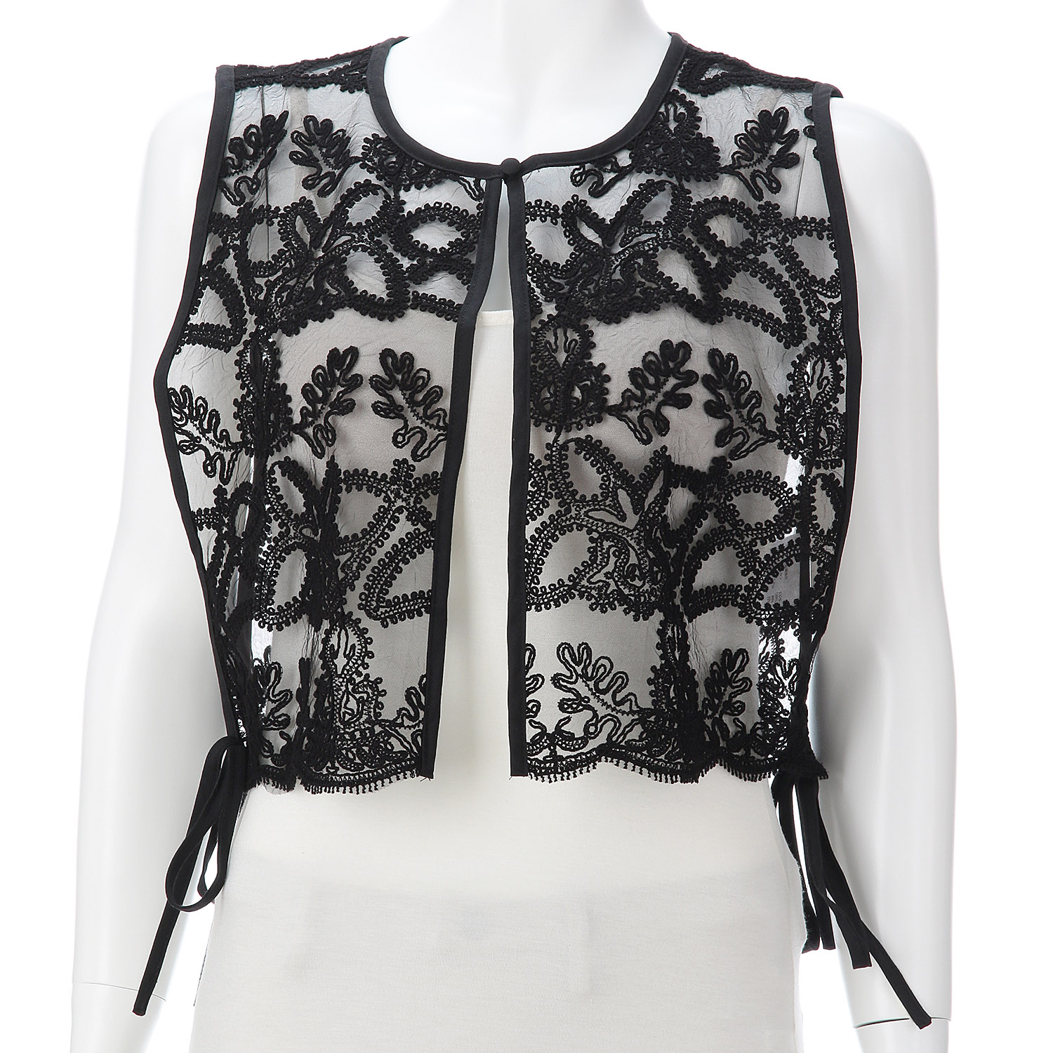 【Insta Live】オーブ m．n チュールテープベスト - 画像2