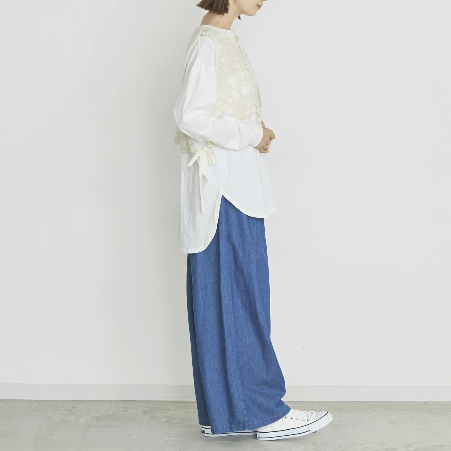 【Insta Live】オーブ m．n チュールテープベスト - 画像6