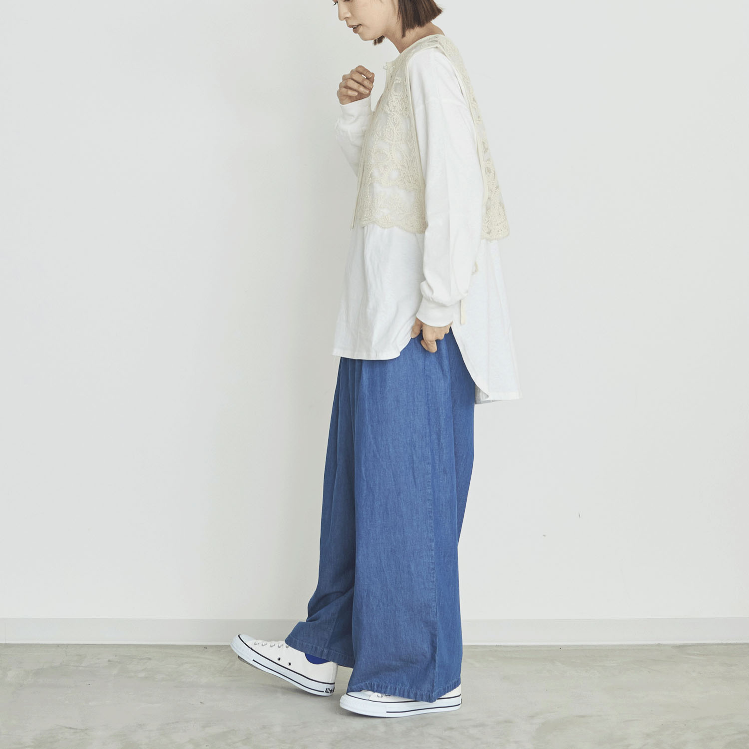 【Insta Live】オーブ m．n チュールテープベスト - 画像7