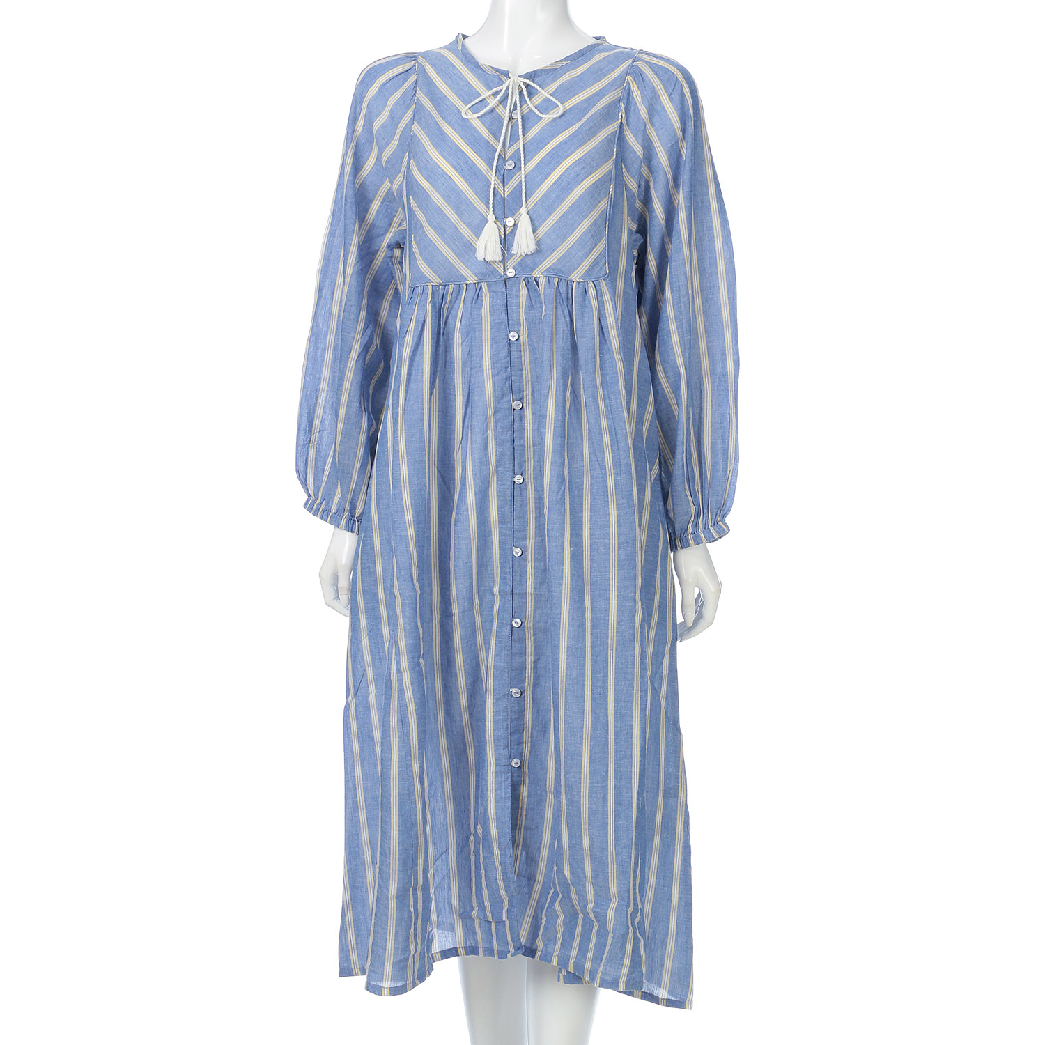 オーブ m．n ボイル開きカフタンワンピース