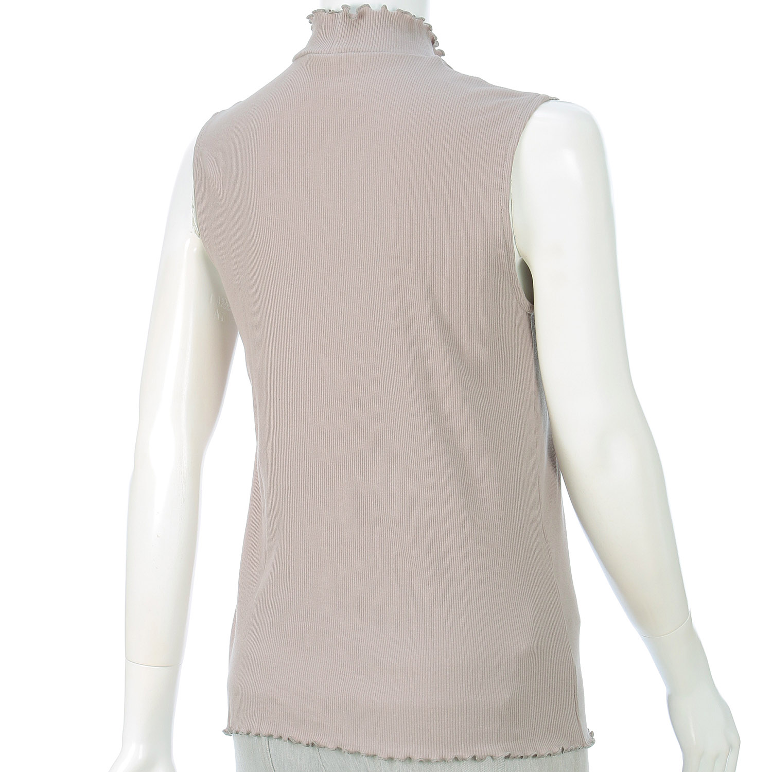 オーブ m．n リブハイネックメローノースリーブカットソー - 画像9