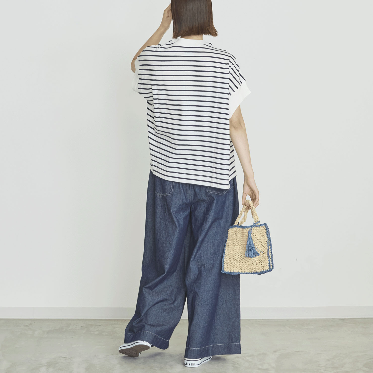 オーブ ヘビーウェイト天竺ボーダー半袖プルオーバー - 画像6