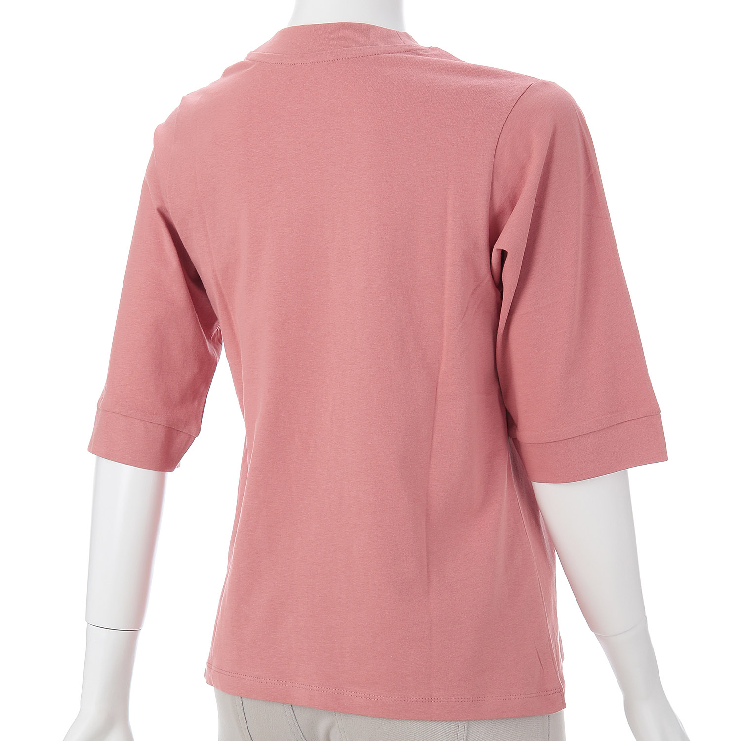 オーブ m．n エンザイム加工ハイネック5分袖プルオーバー - 画像5