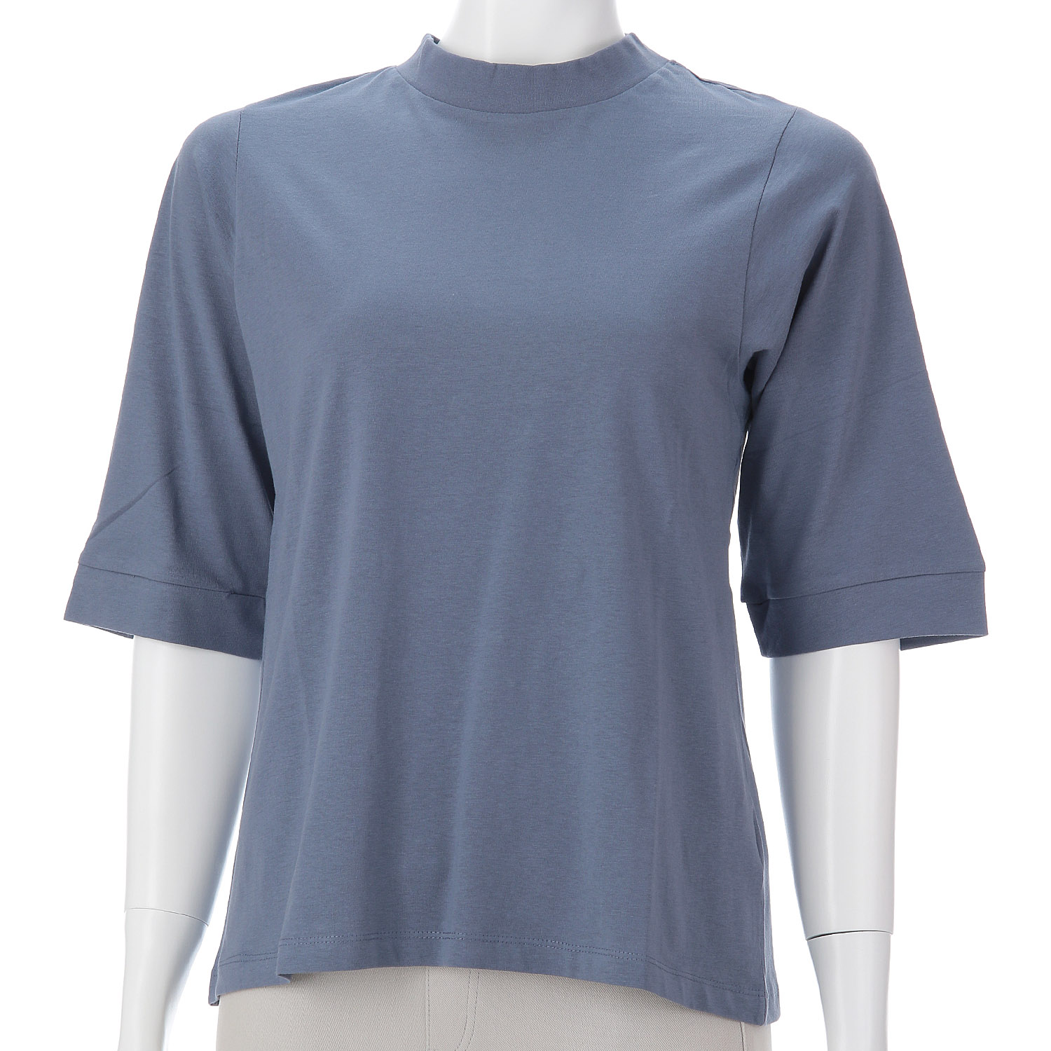 オーブ m．n エンザイム加工ハイネック5分袖プルオーバー - 画像7