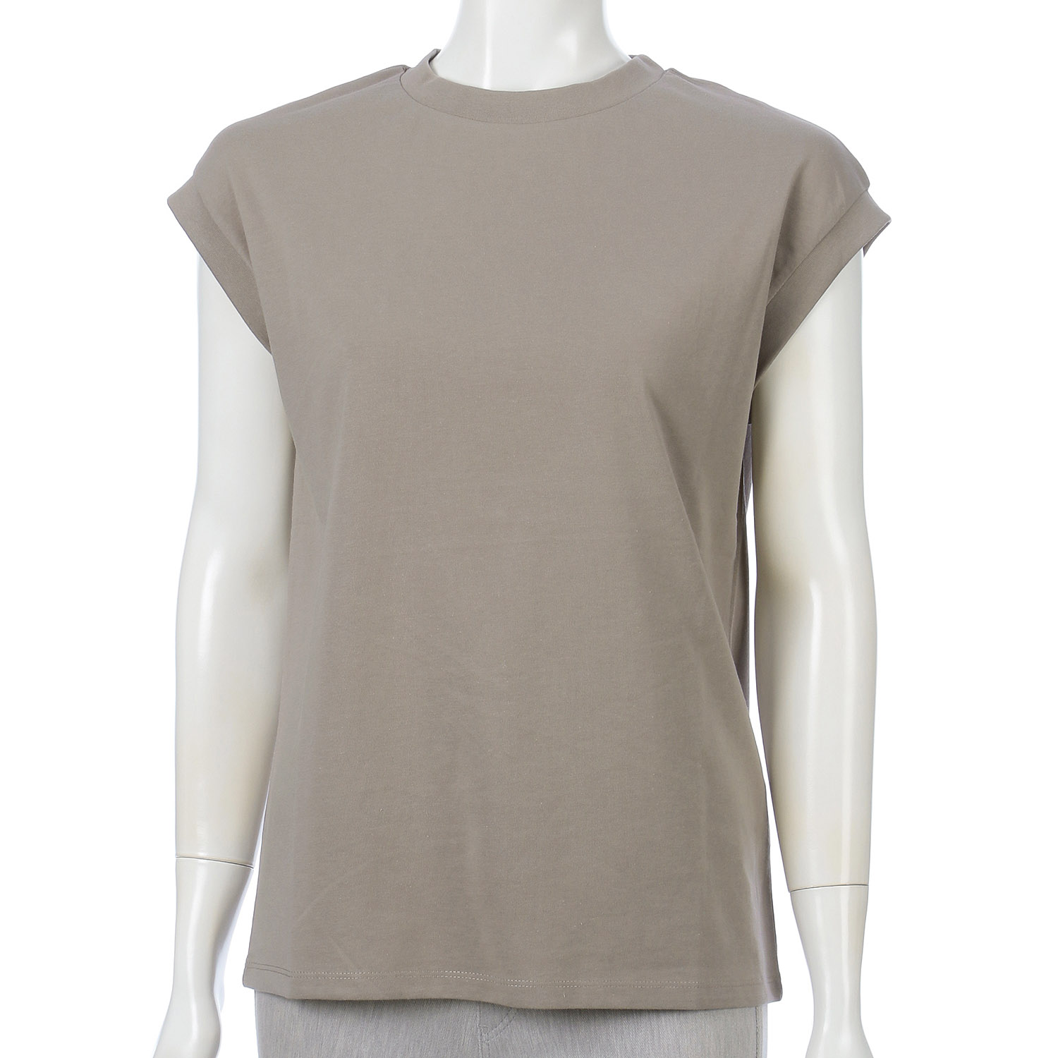 オーブ m．n 汗じみ加工 フレンチスリーブカットソー