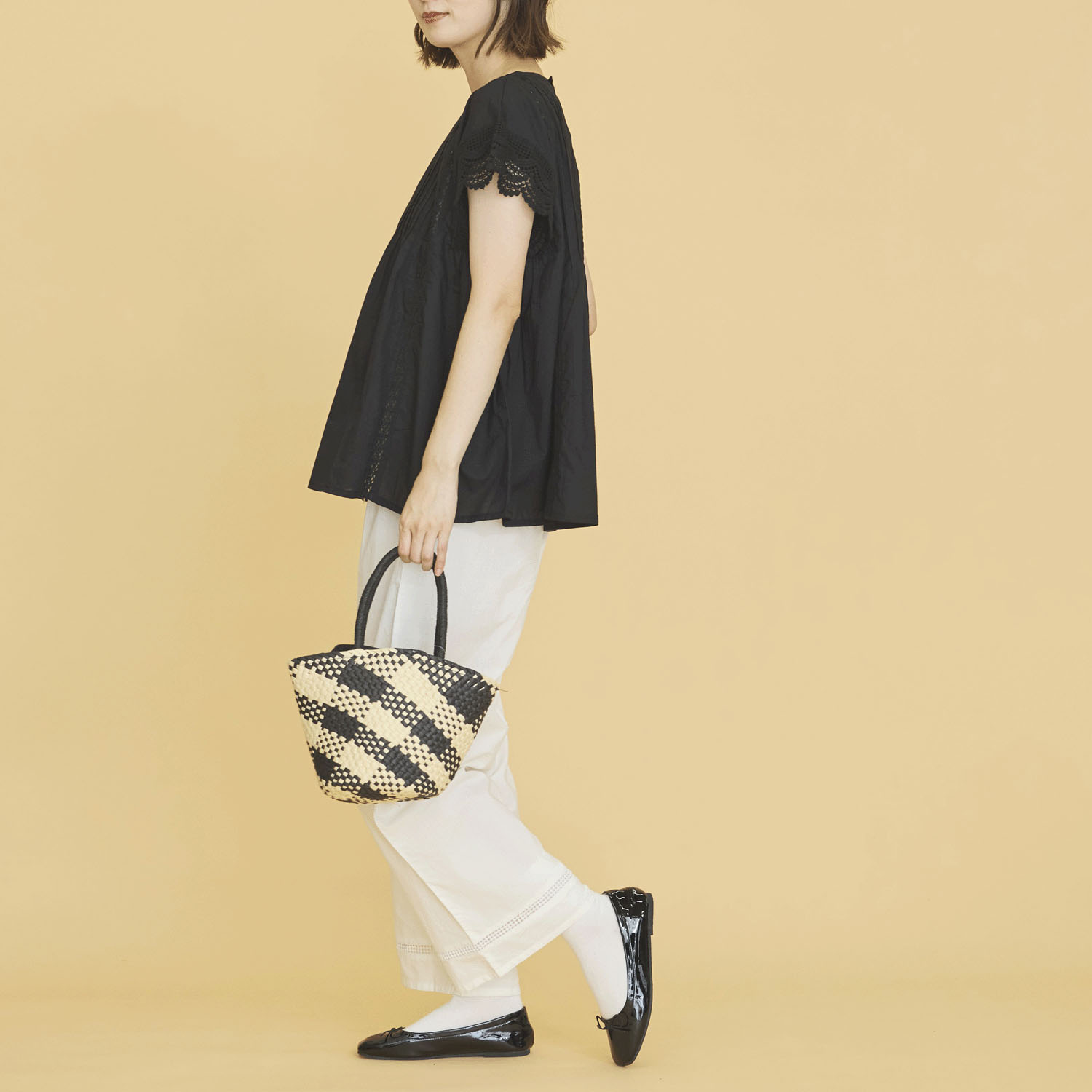 オーブ m．n レースピンタックノースリーブブラウス - 画像5