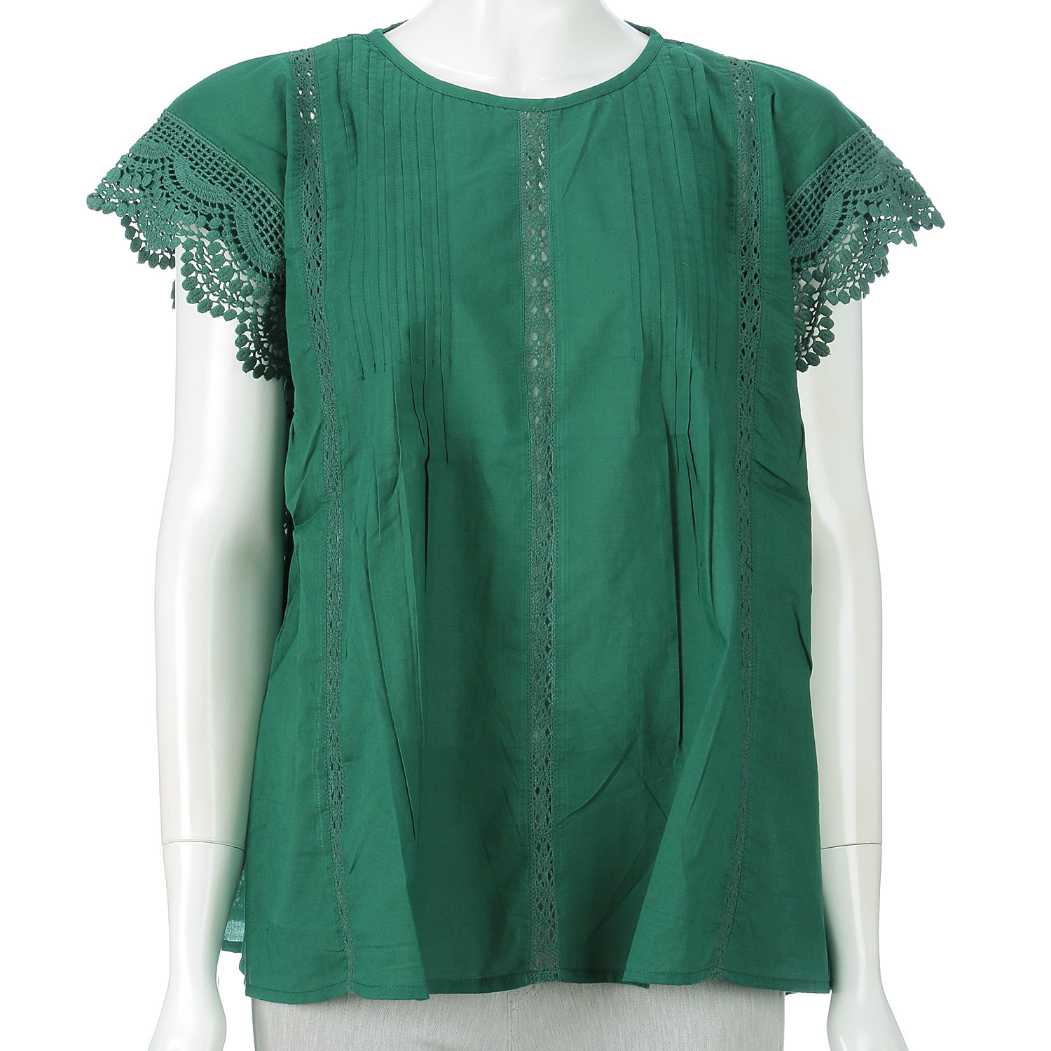 オーブ m．n レースピンタックノースリーブブラウス - 画像8