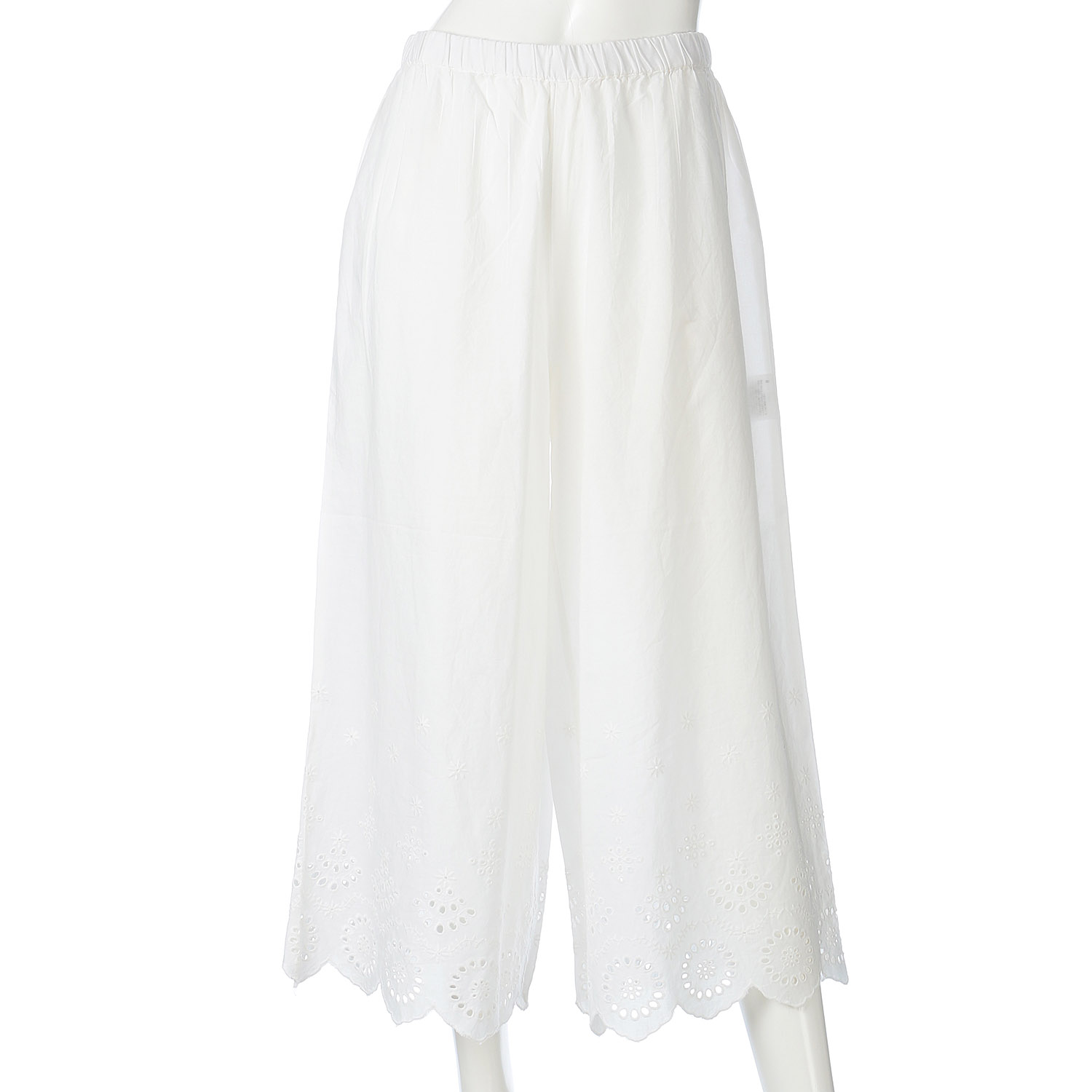 オーブ スカラップ刺繍ペチパンツ - 画像2