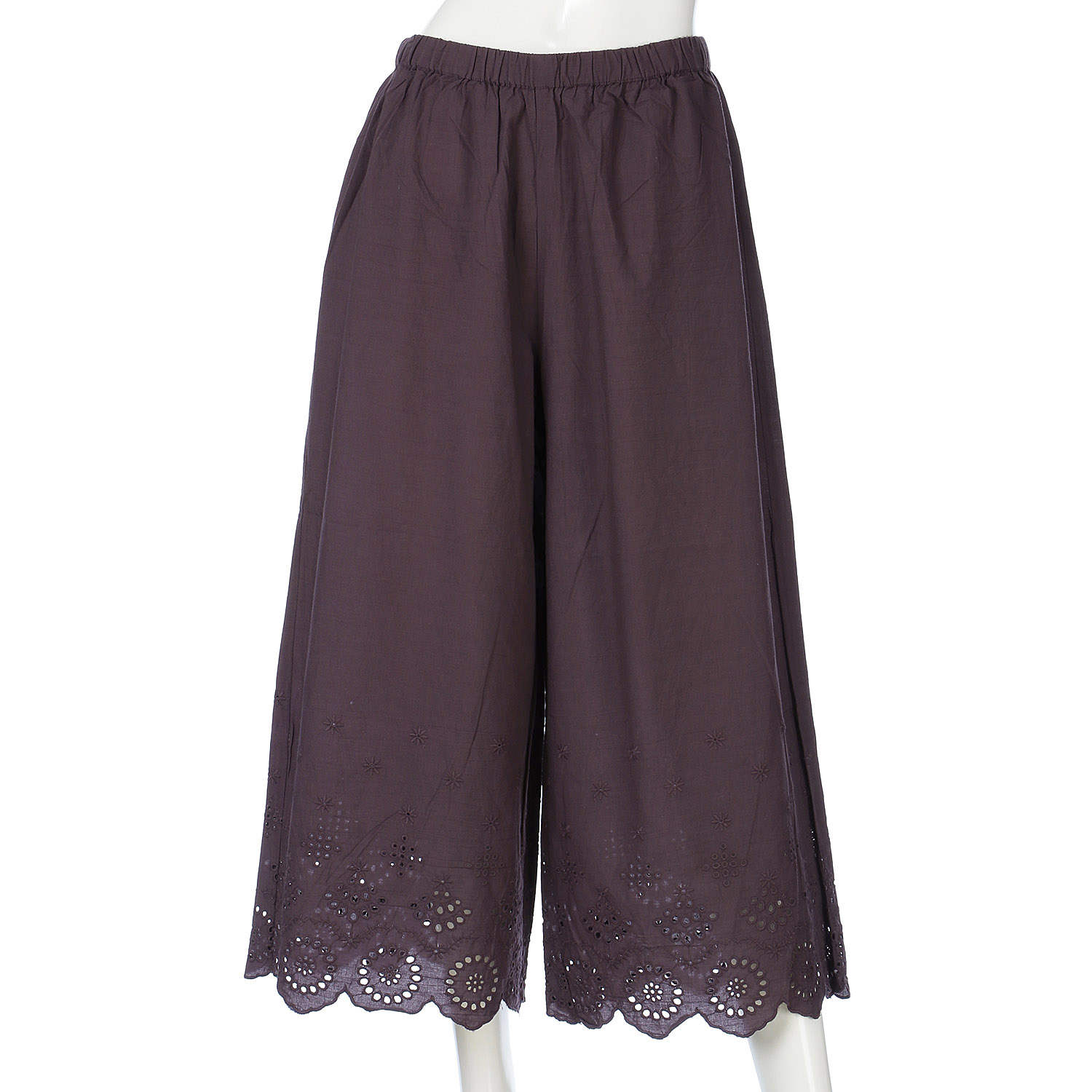 オーブ スカラップ刺繍ペチパンツ - 画像4