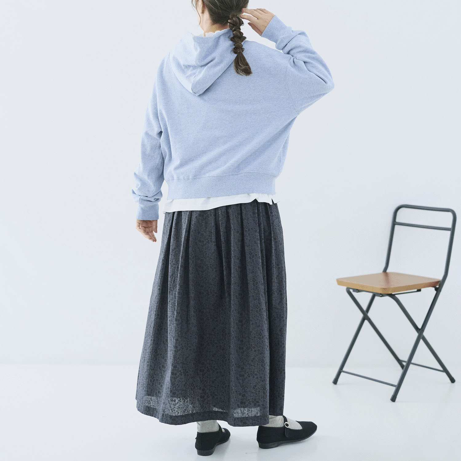 cloudnine ノンノ コットン裏毛フード付きプルオーバー - 画像17