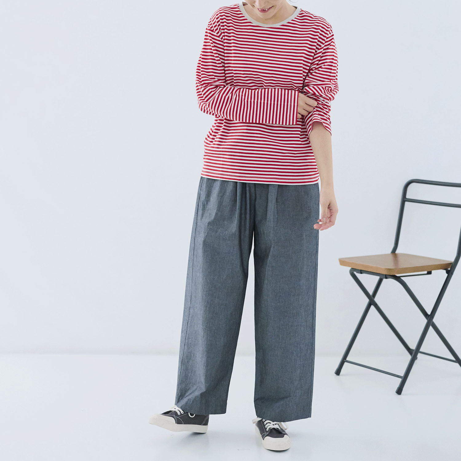 cloudnine ノンノ フレンチボーダーTシャツ - 画像6