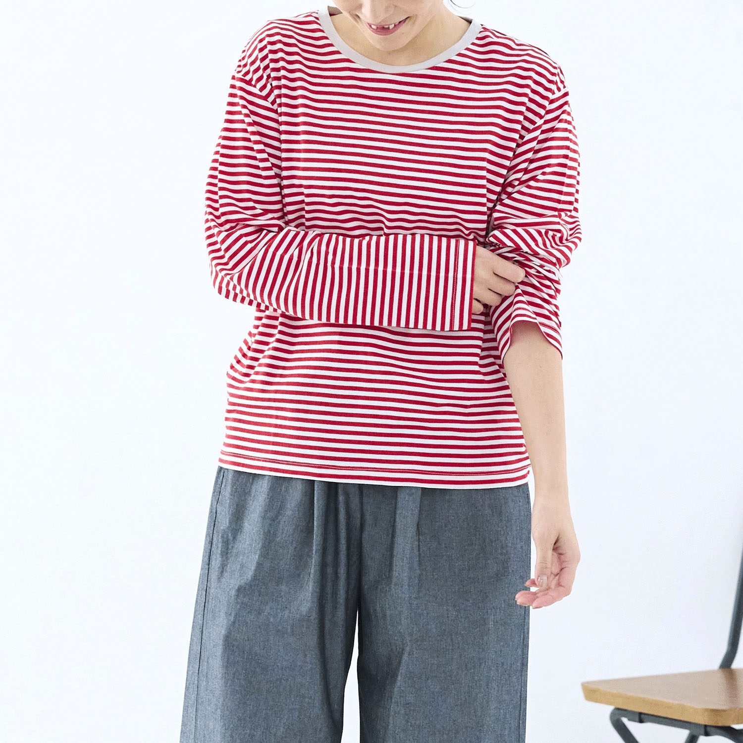 cloudnine ノンノ フレンチボーダーTシャツ - 画像1