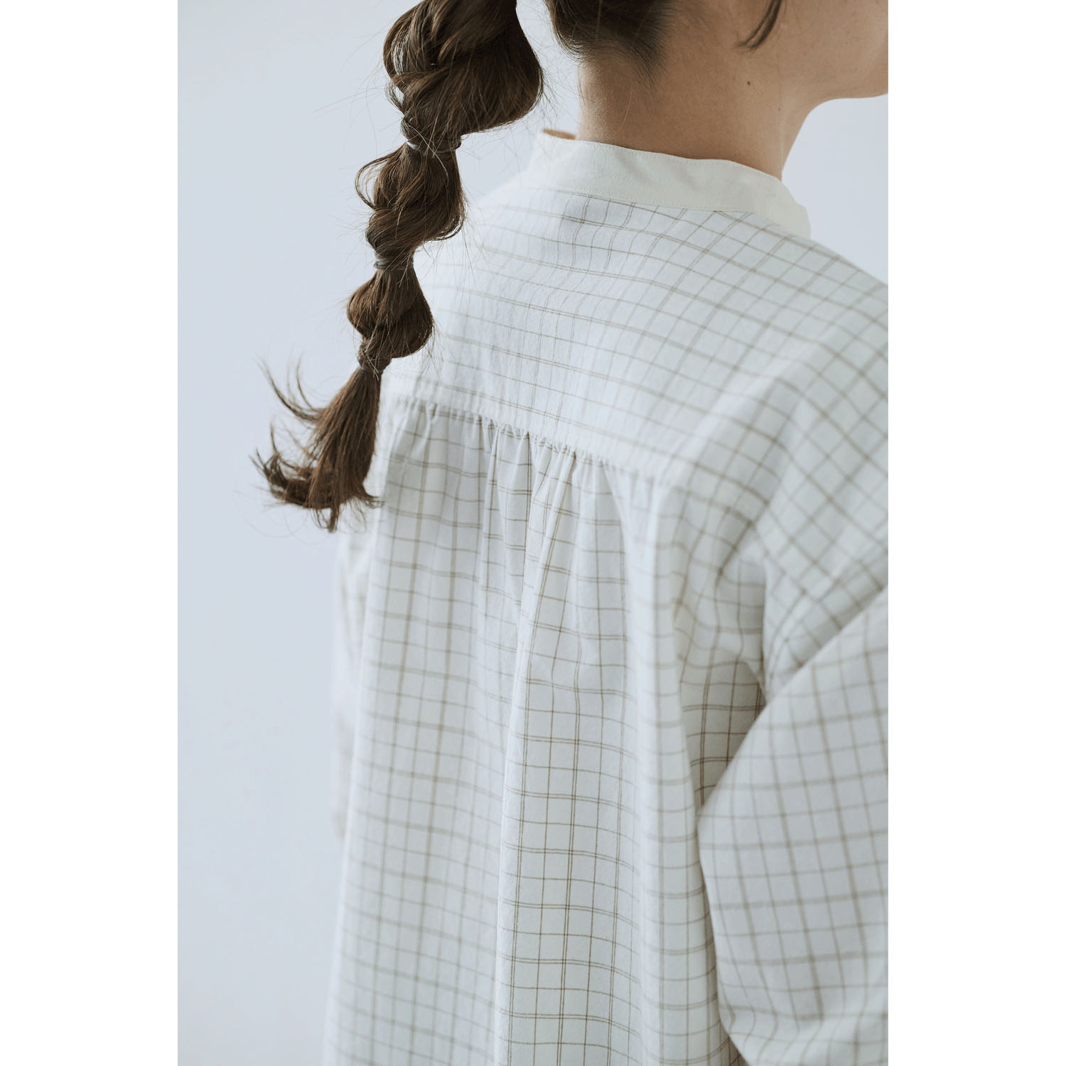 cloudnine ノンノ キャンバスチェック配色チュニック - 画像15