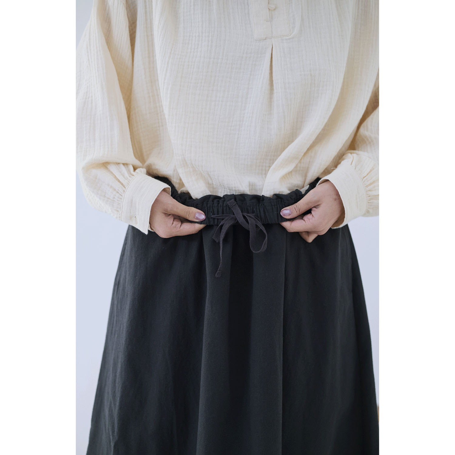 cloudnine ノンノ 刺繍入り裾レイヤード風スカート - 画像6