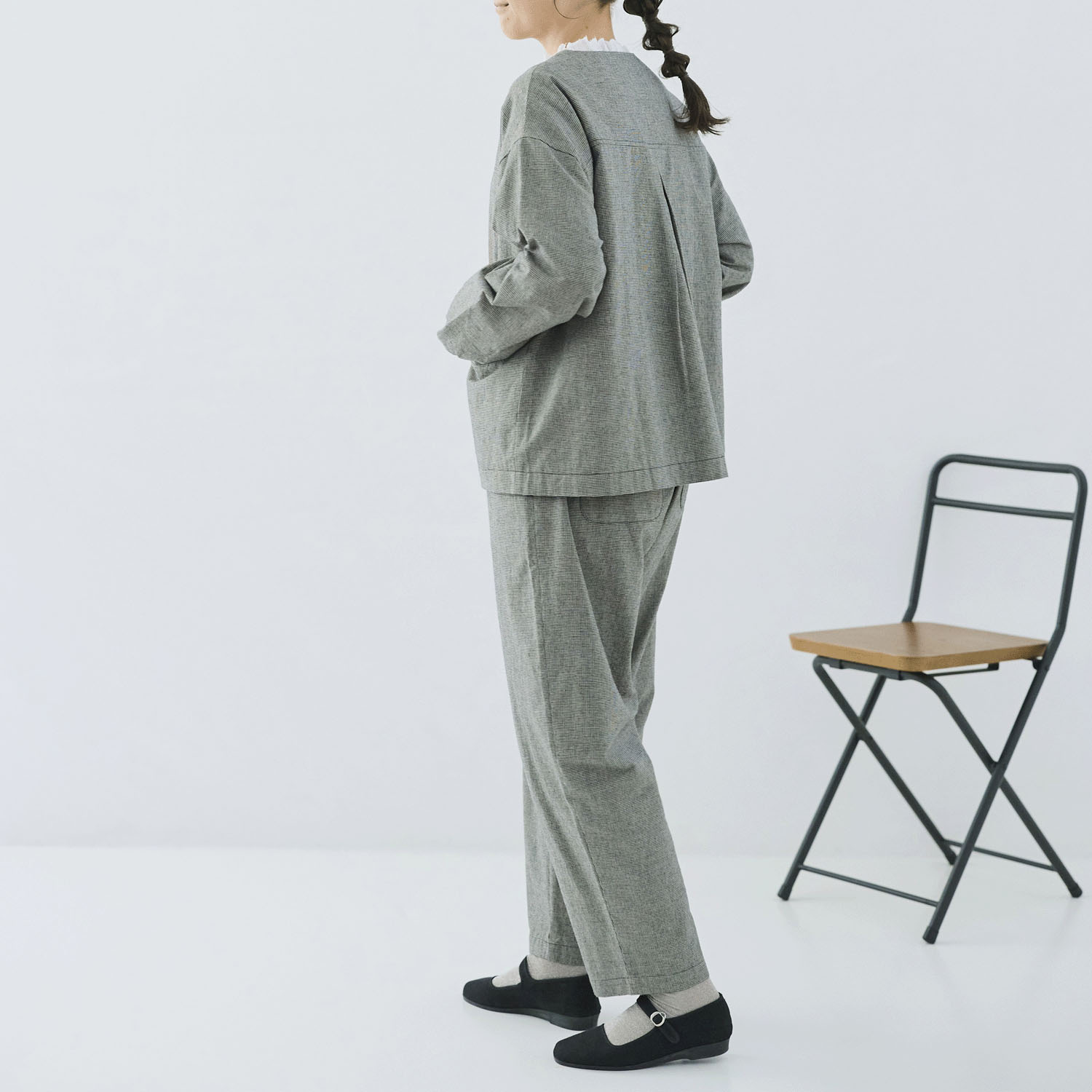 cloudnine ノンノ 綿麻布帛バルーンジャケット - 画像12