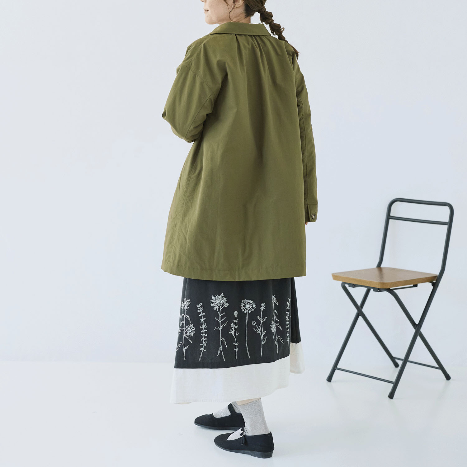 cloudnine ノンノ 中綿入りキルトミドル丈コート - 画像11