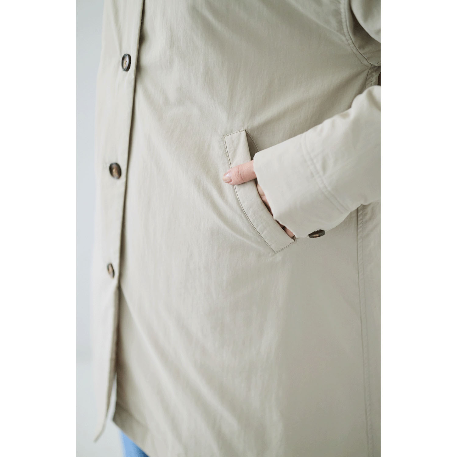 cloudnine ノンノ 中綿入りキルトミドル丈コート - 画像6