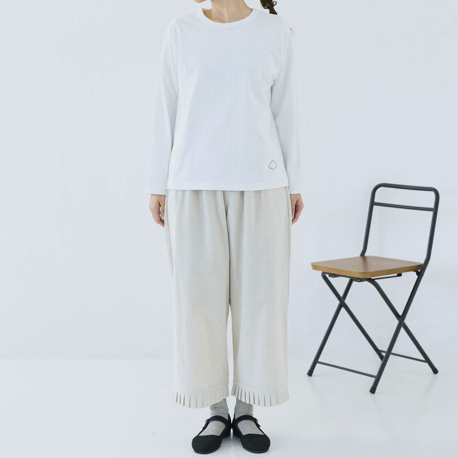 cloudnine ノンノ USAコットン雲刺繍カットソー - 画像2