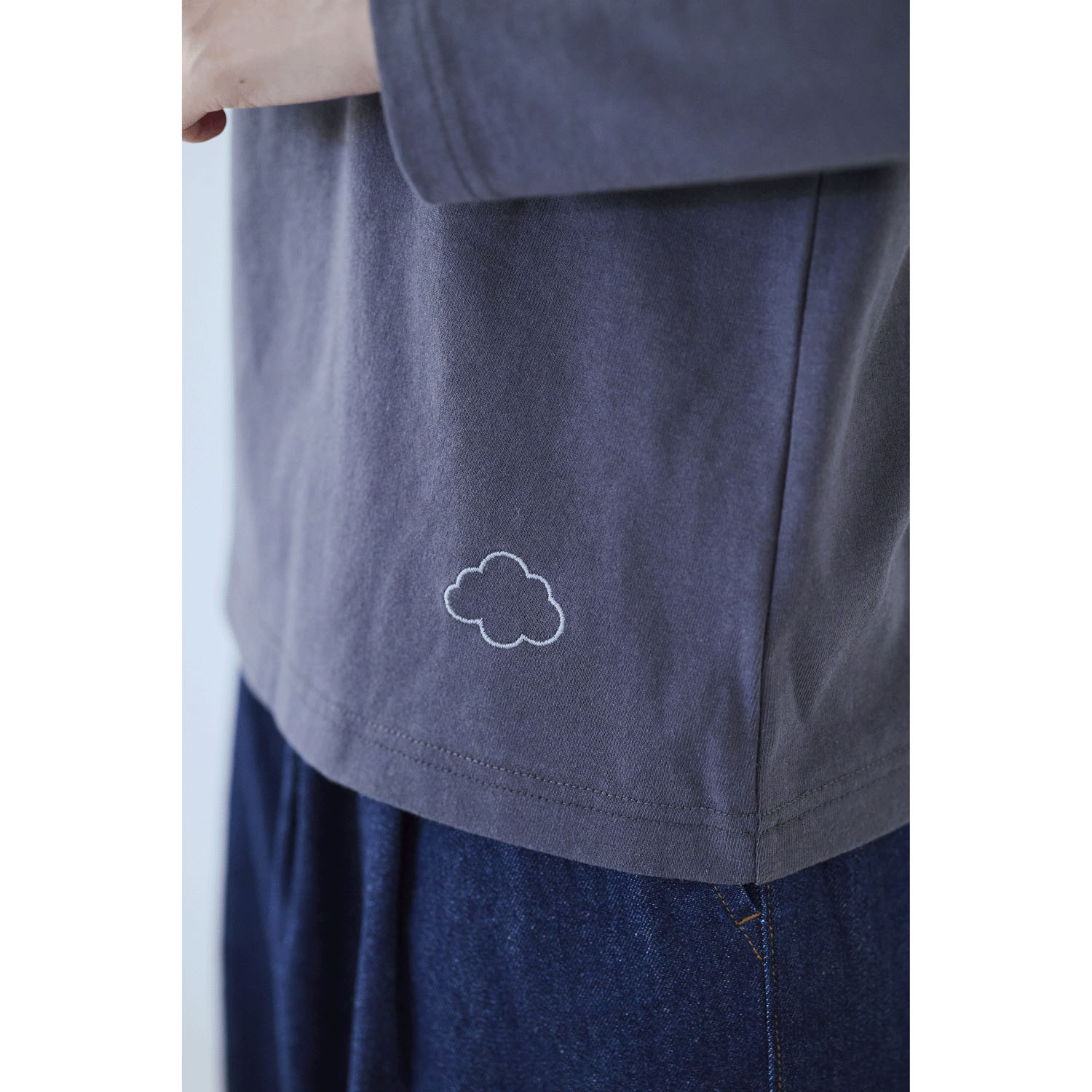 cloudnine ノンノ USAコットン雲刺繍カットソー - 画像5