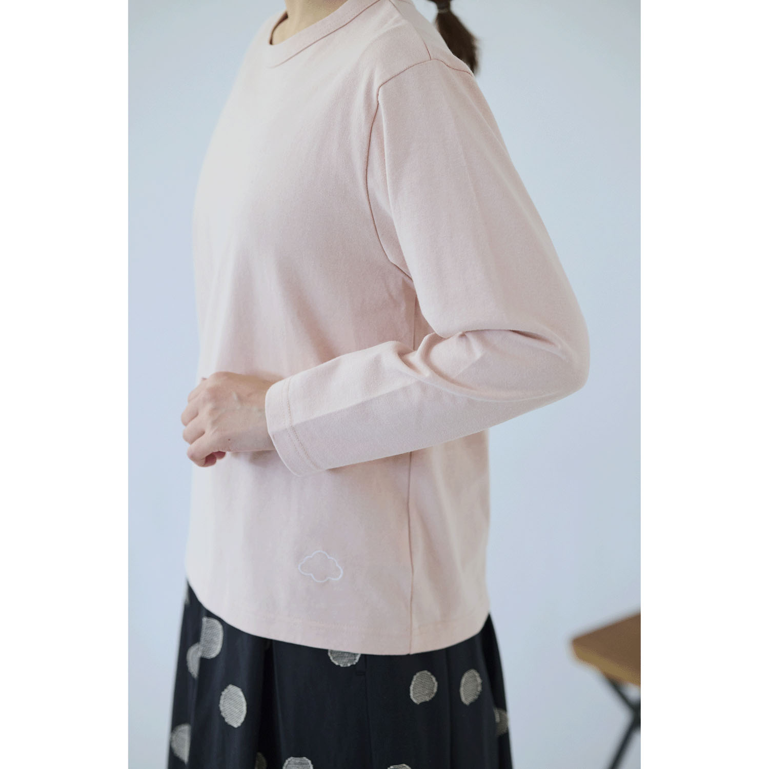 cloudnine ノンノ USAコットン雲刺繍カットソー - 画像10