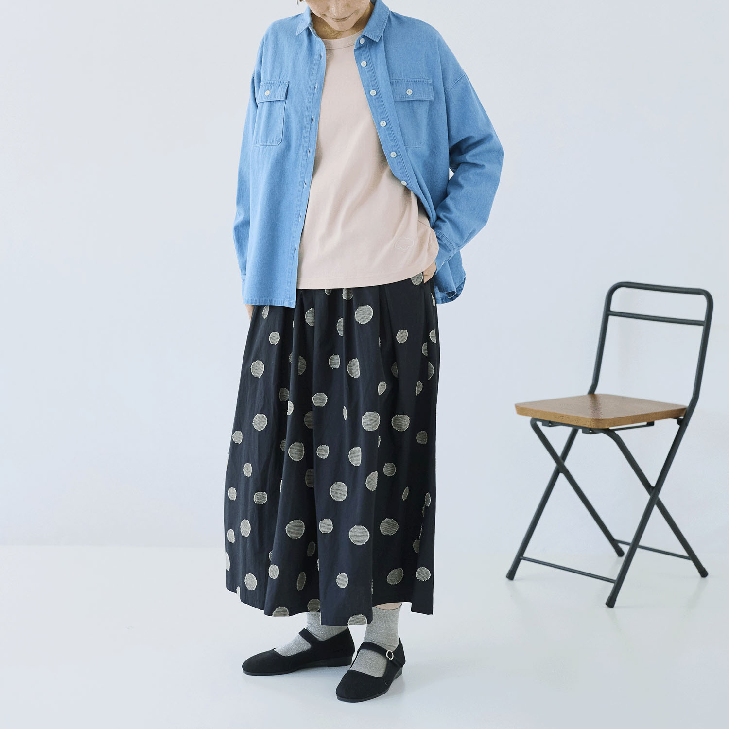 cloudnine ノンノ デニムシャツブラウス - 画像2