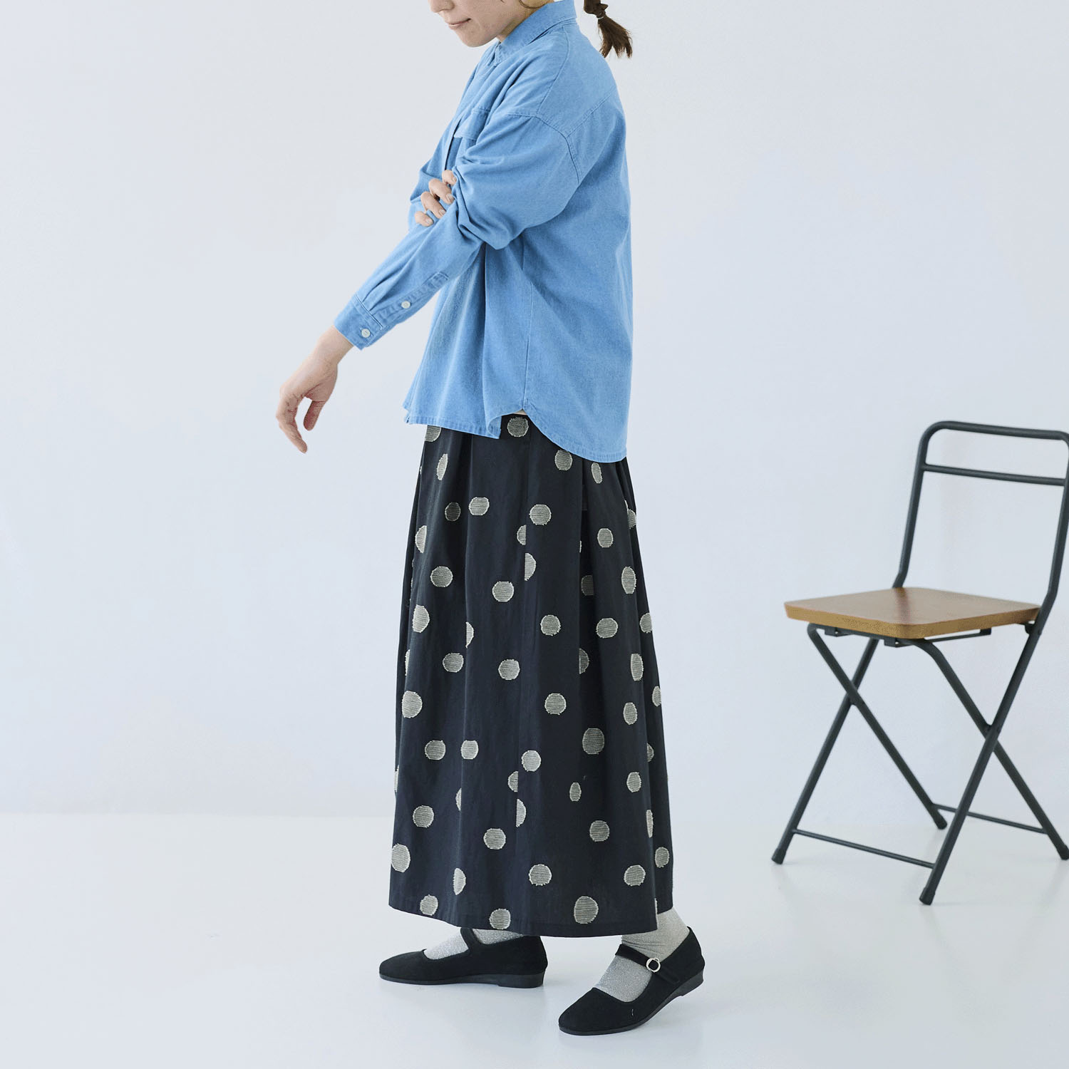 cloudnine ノンノ デニムシャツブラウス - 画像4