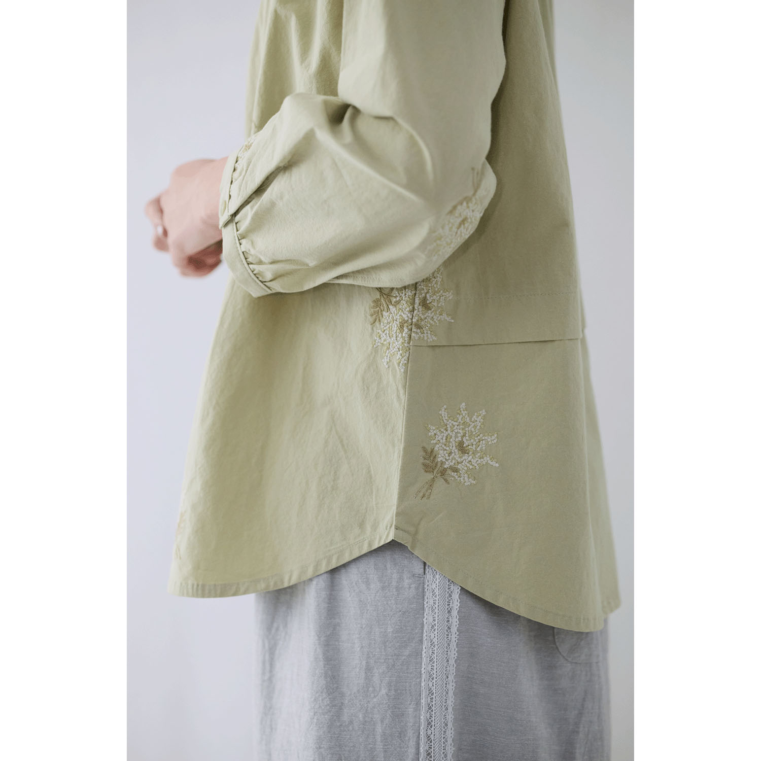 cloudnine ノンノ ミモザ刺繍7分袖ブラウス - 画像11