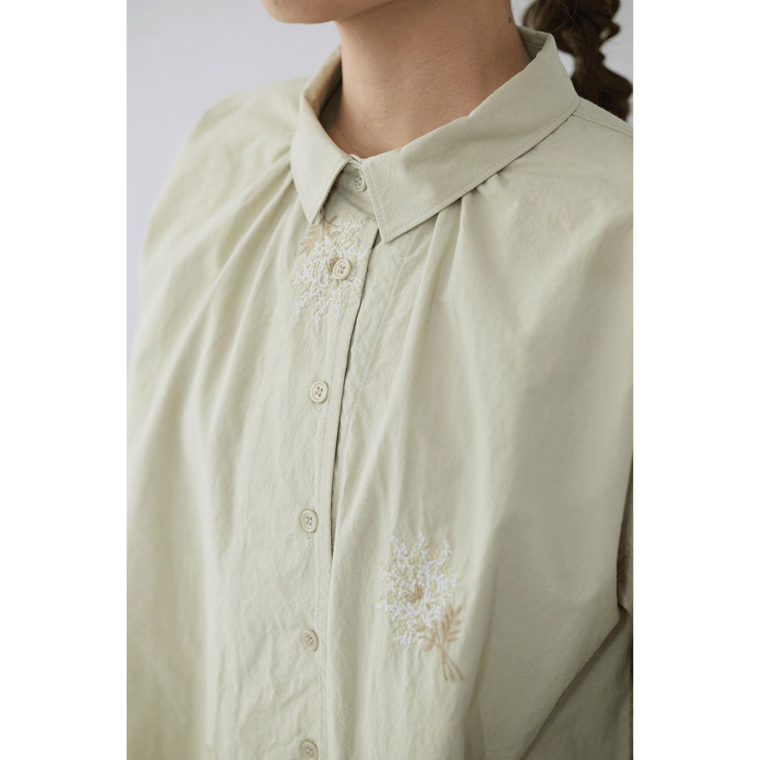 cloudnine ノンノ ミモザ刺繍7分袖ブラウス - 画像10