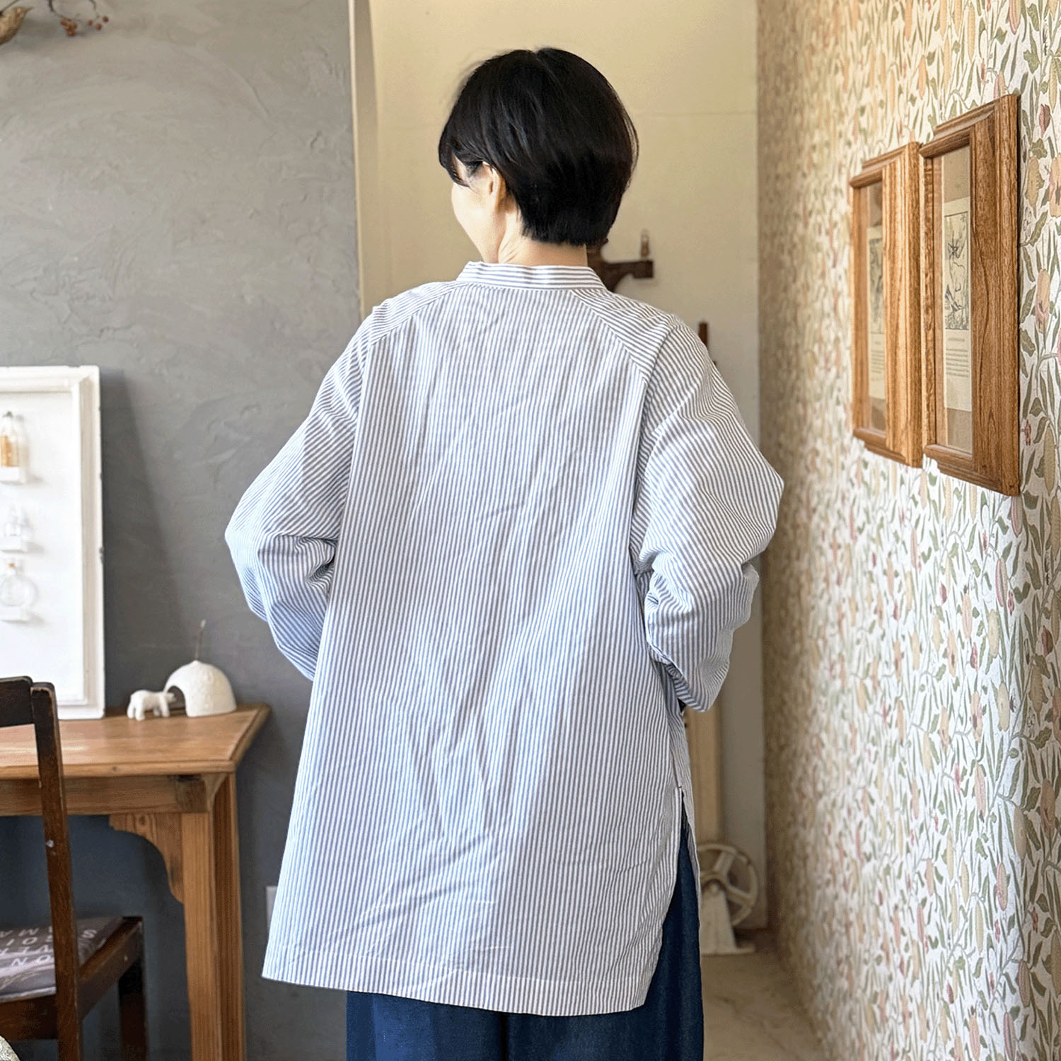 cloudnine ノンノ コットンブロード柄 かっぽう着 - 画像6