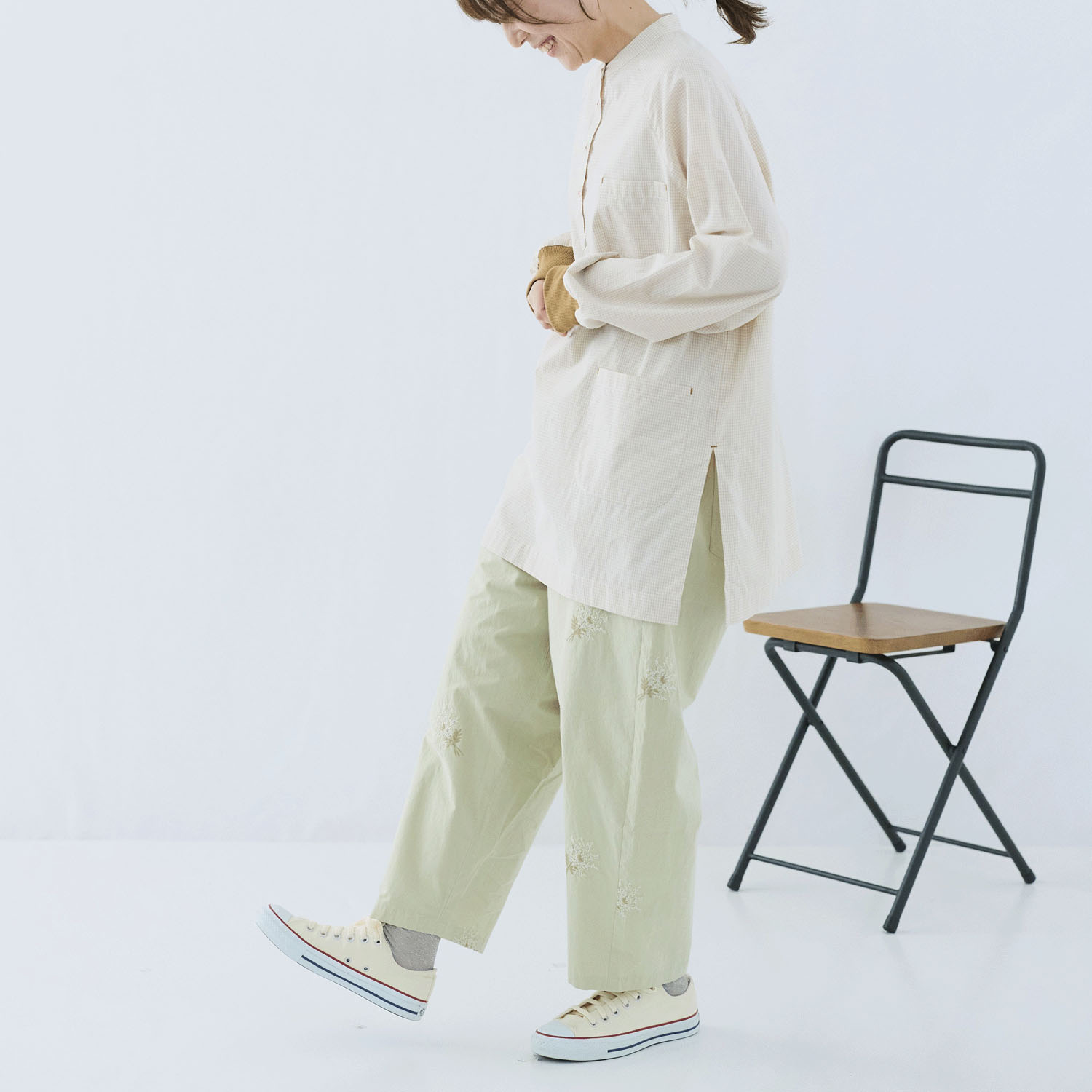 cloudnine ノンノ コットンブロード柄 かっぽう着 - 画像10