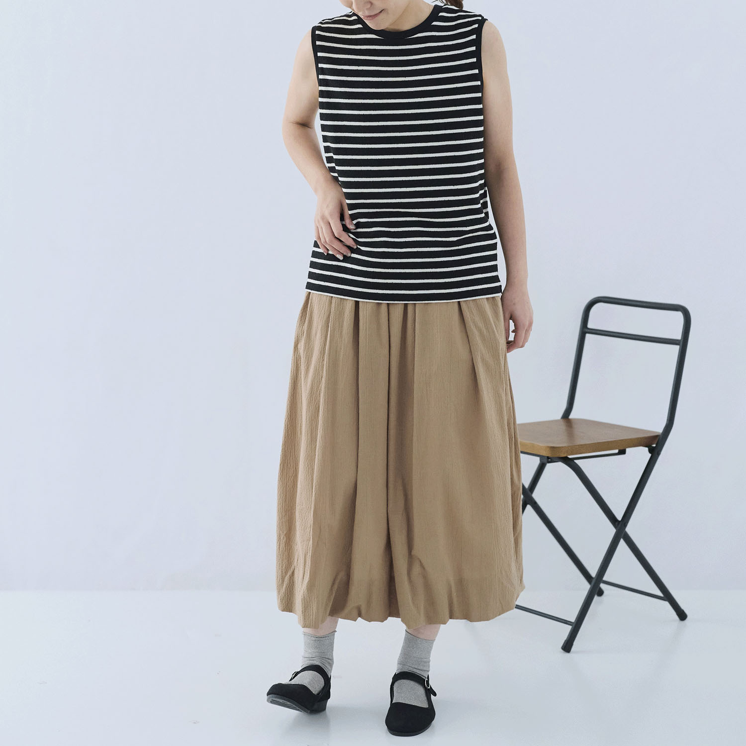 cloudnine ノンノ 染ブークレボーダータンクトップ - 画像2