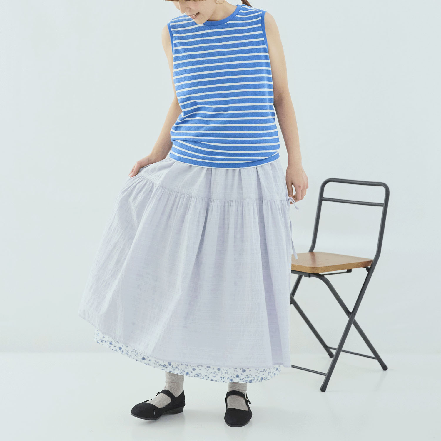 cloudnine ノンノ 染ブークレボーダータンクトップ - 画像15