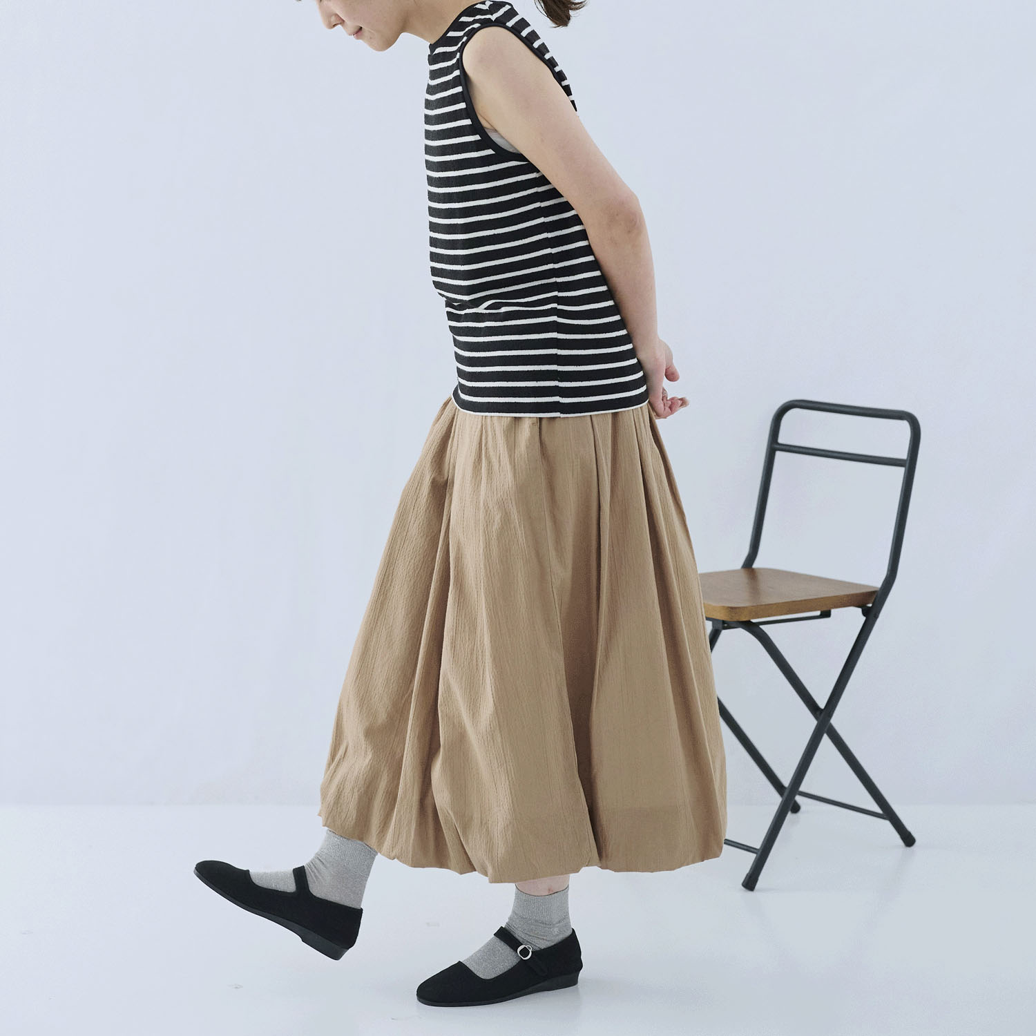 cloudnine ノンノ 染ブークレボーダータンクトップ - 画像3