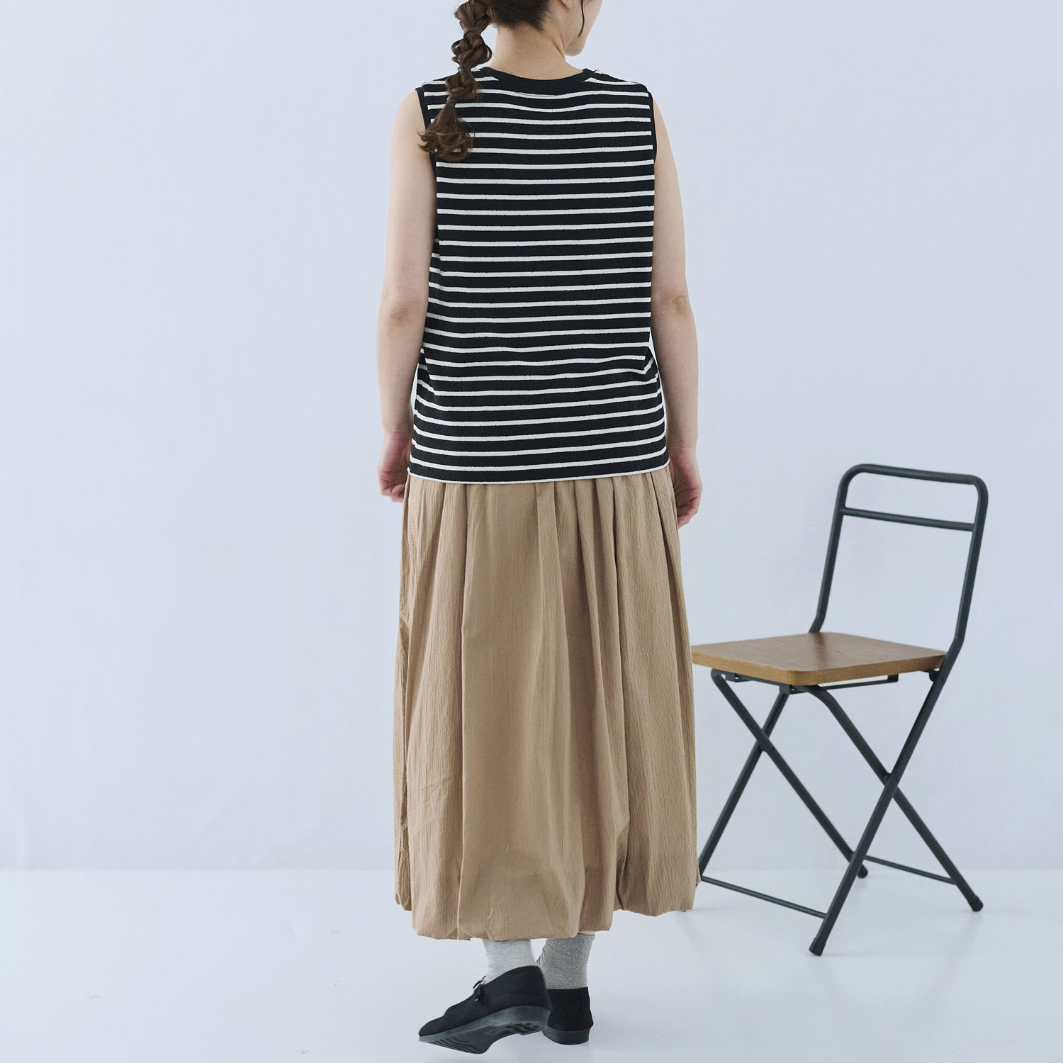 cloudnine ノンノ 染ブークレボーダータンクトップ - 画像4