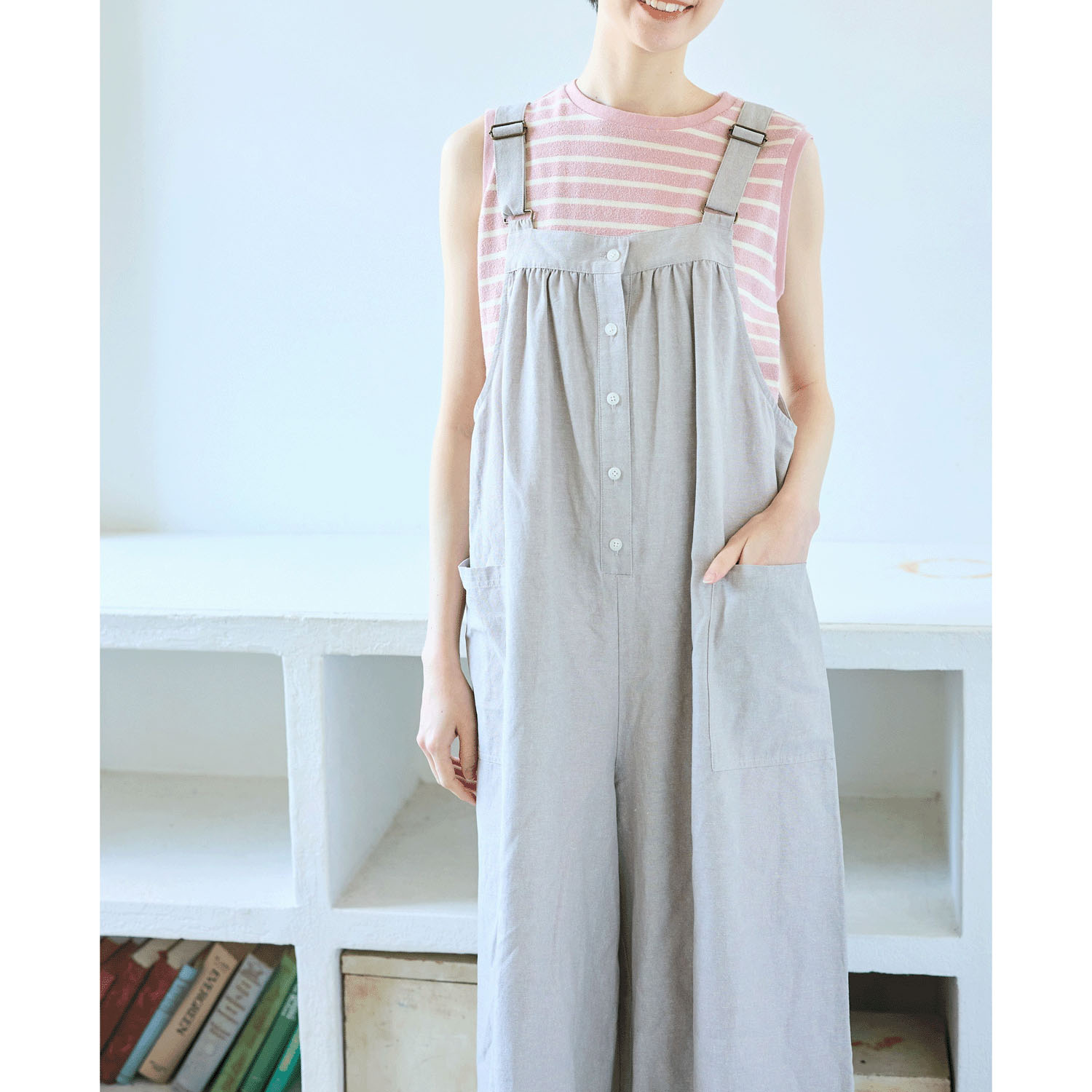 cloudnine ノンノ 染ブークレボーダータンクトップ - 画像5