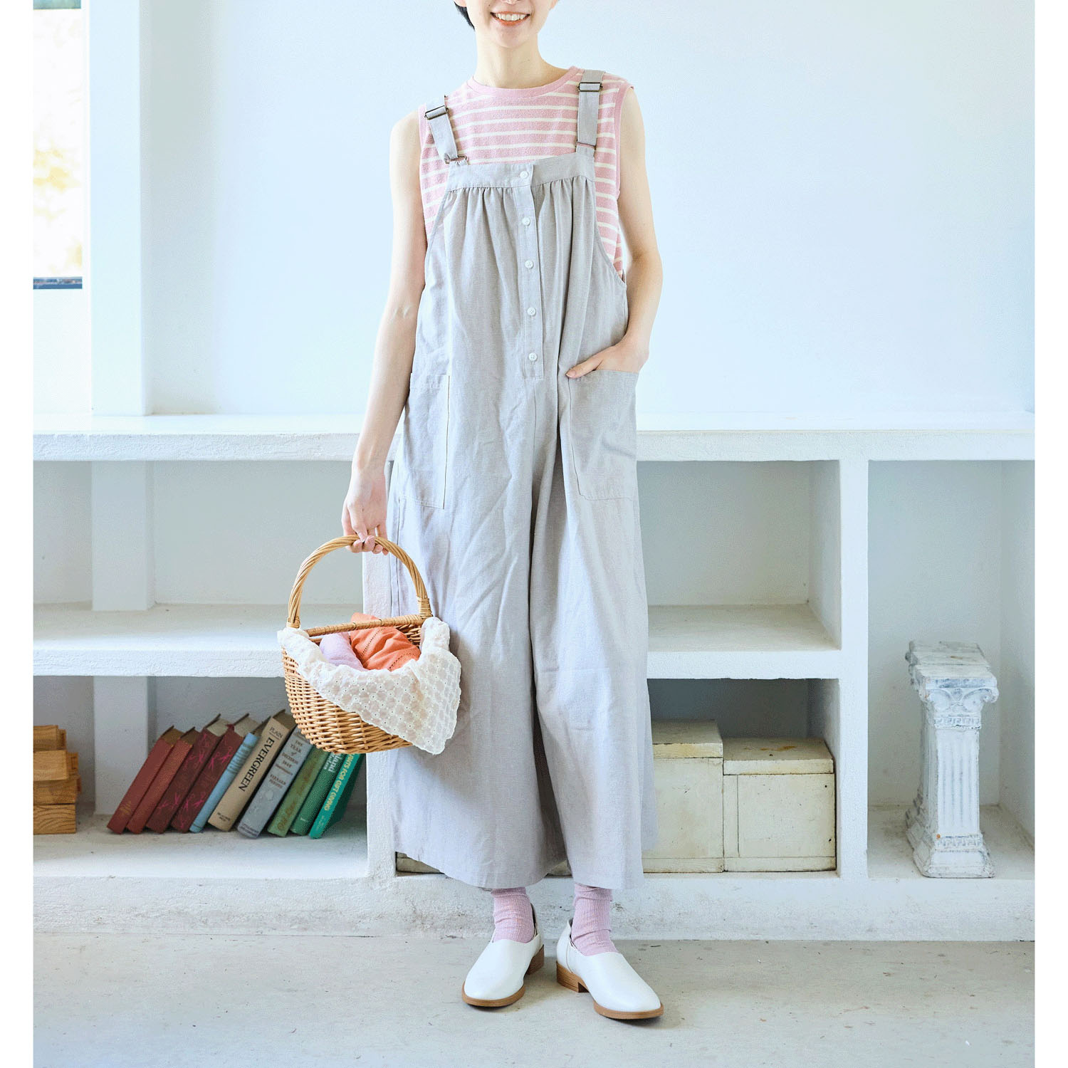 cloudnine ノンノ 染ブークレボーダータンクトップ - 画像7