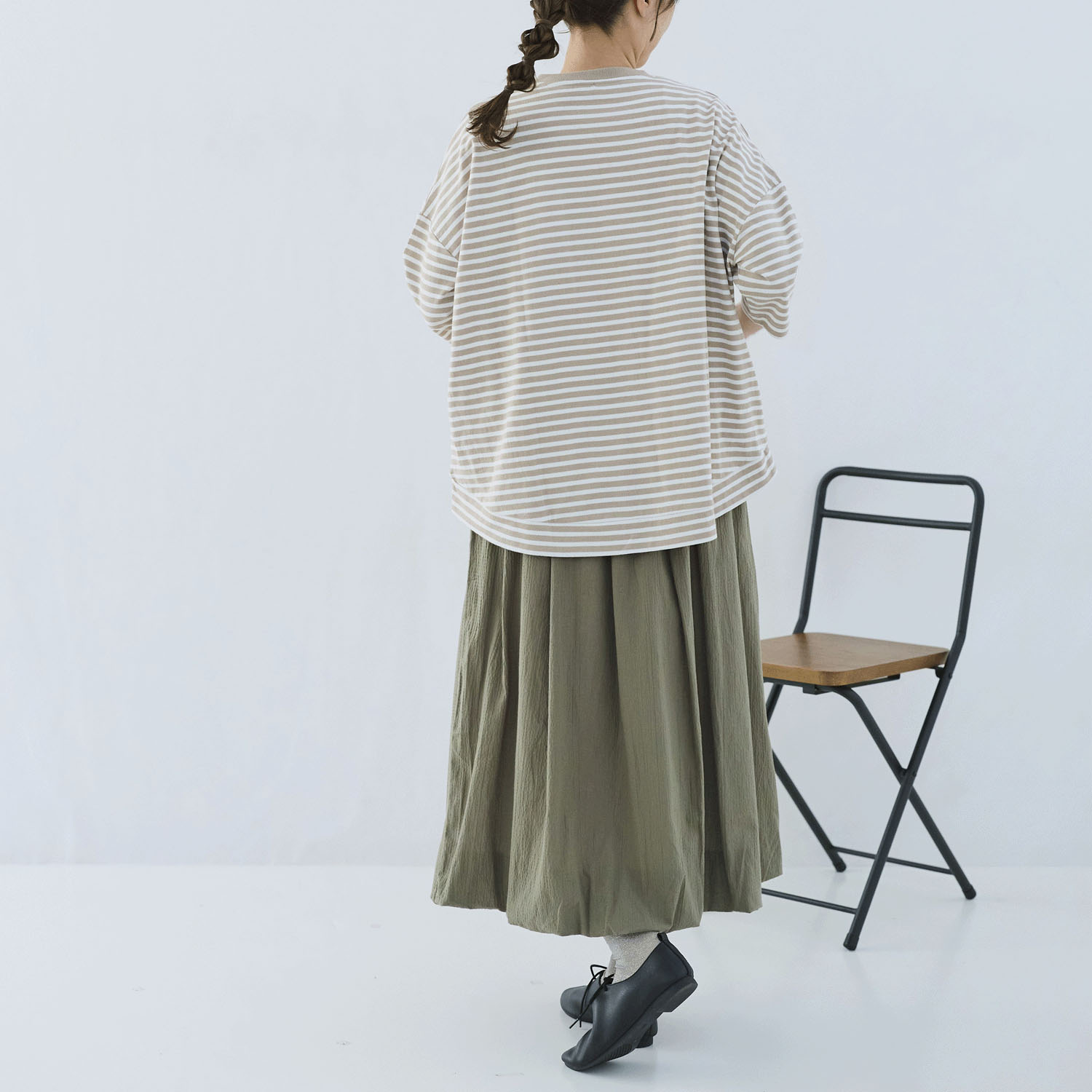 cloudnine ノンノ UV加工 ボーダー6分袖カーディガン - 画像11