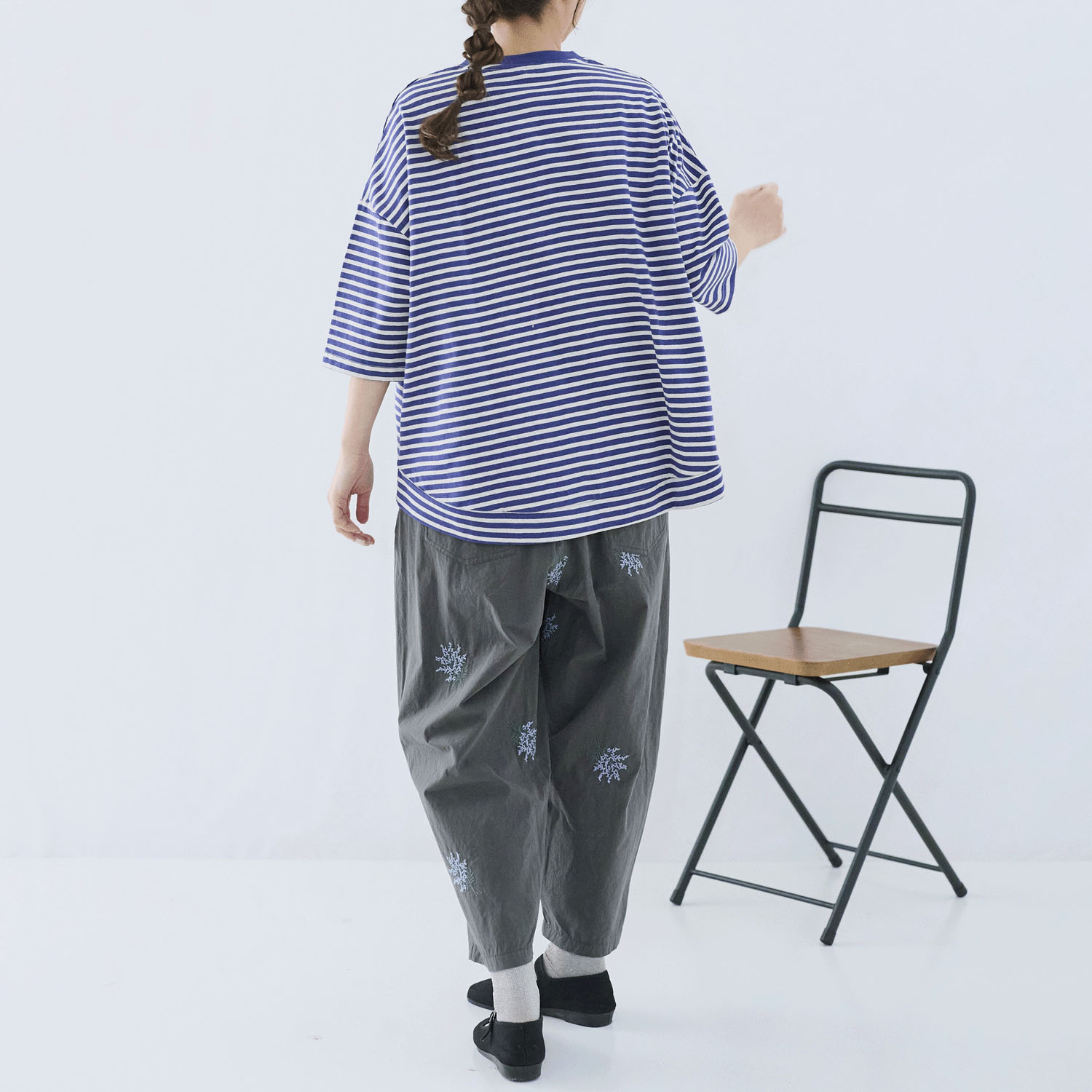 cloudnine ノンノ UV加工 ボーダー6分袖カーディガン - 画像21