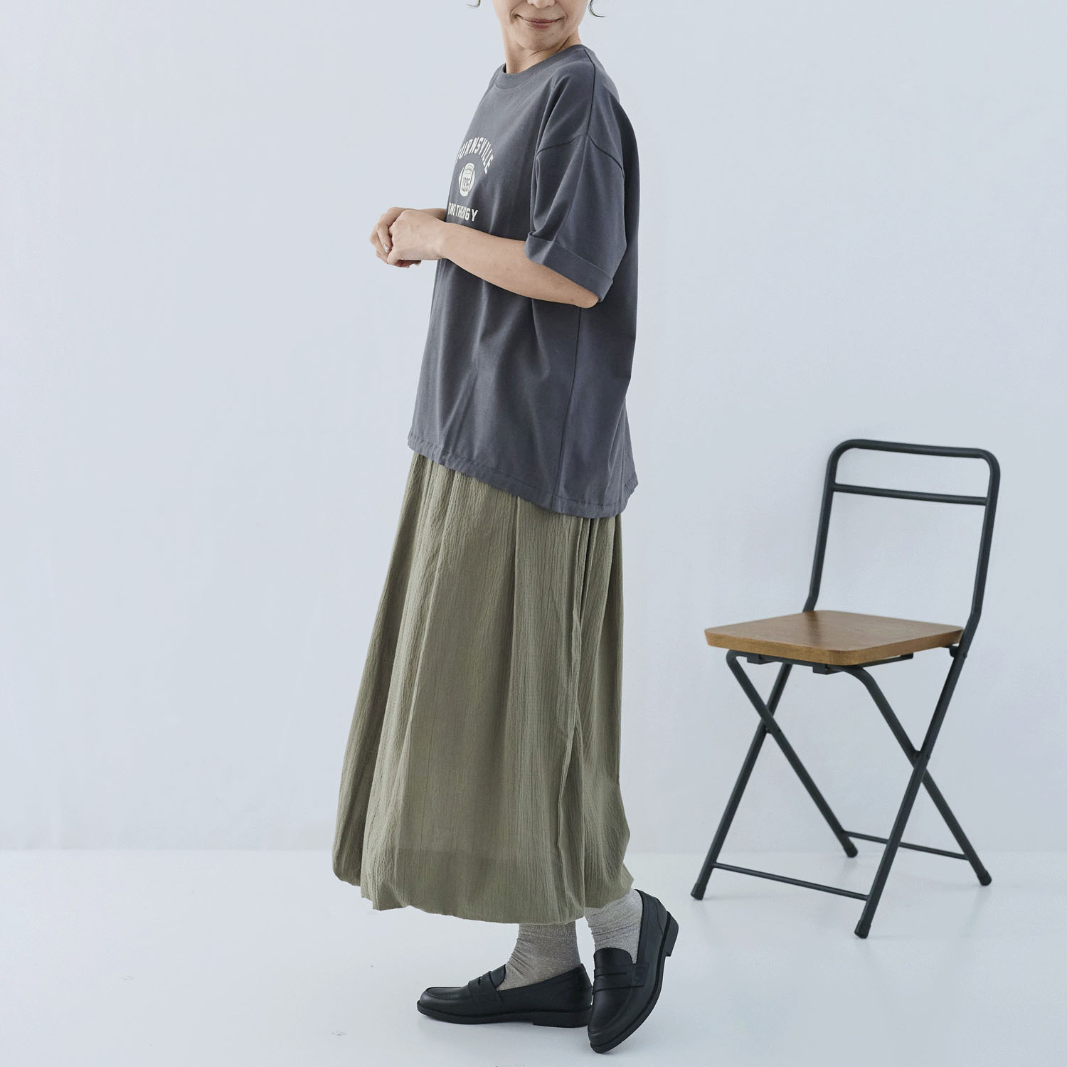 cloudnine ノンノ カレッジロゴ半袖カットソー - 画像3