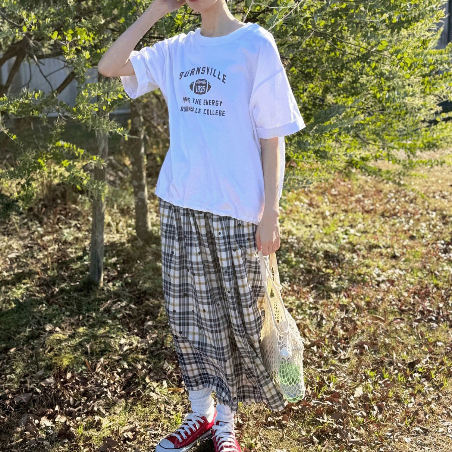 cloudnine ノンノ カレッジロゴ半袖カットソー - 画像7