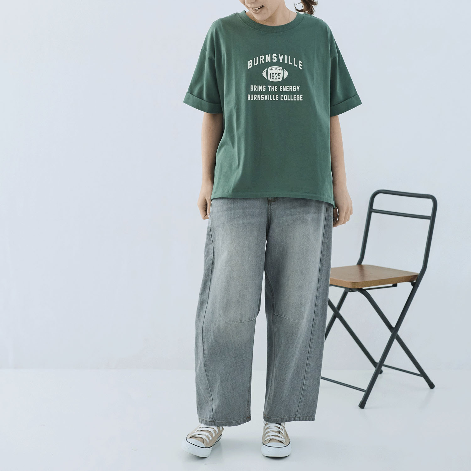 cloudnine ノンノ カレッジロゴ半袖カットソー - 画像10