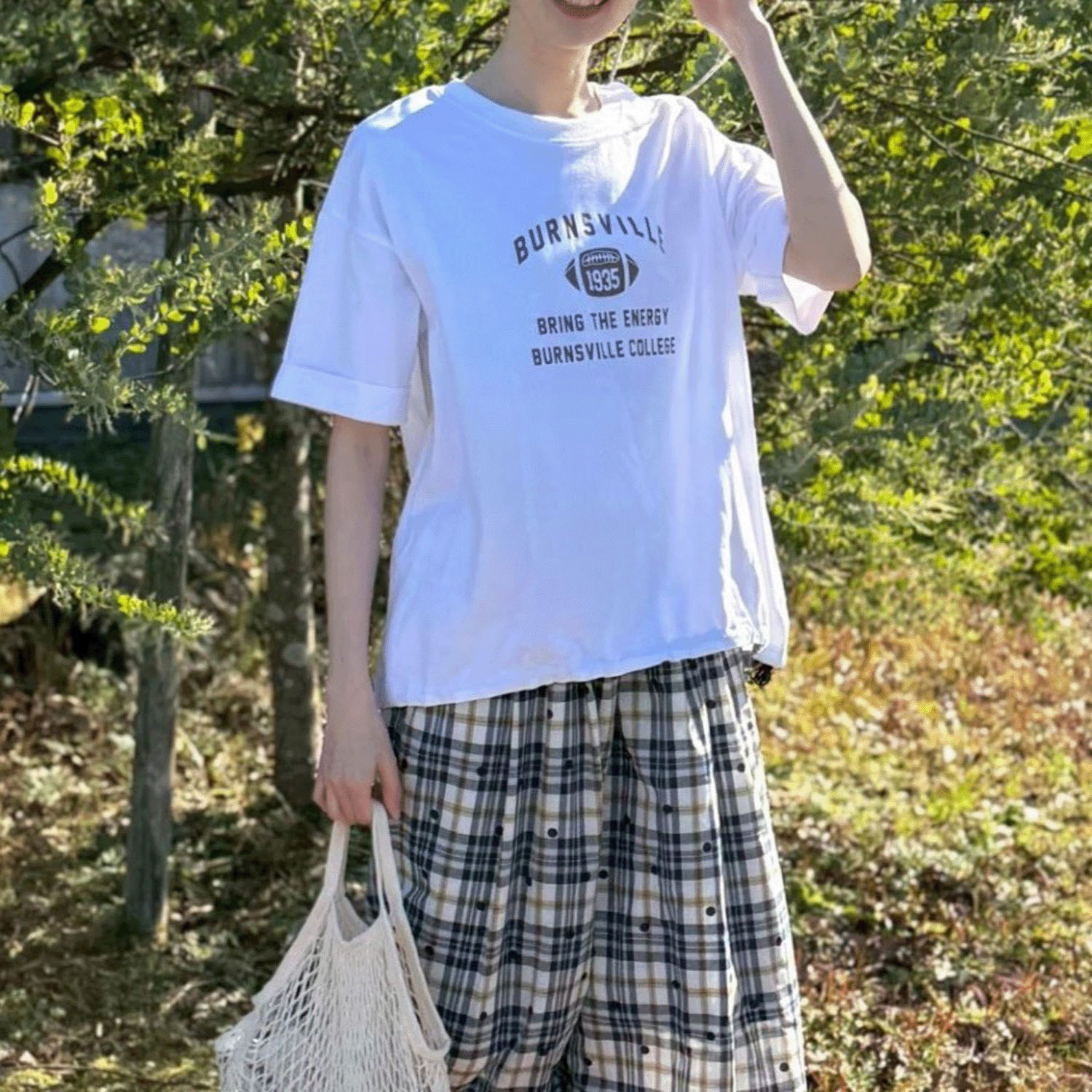 cloudnine ノンノ カレッジロゴ半袖カットソー - 画像1