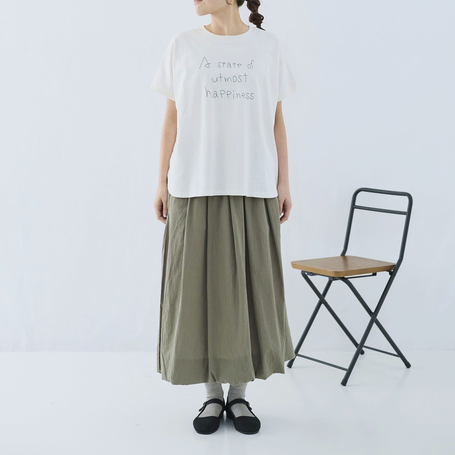 cloudnine ノンノ ロゴ刺繍フレンチスリーブカットソー - 画像3