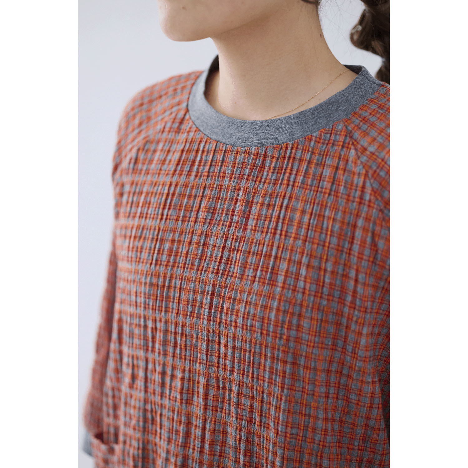 cloudnine ノンノ  チェック柄プルオーバーブラウス - 画像11