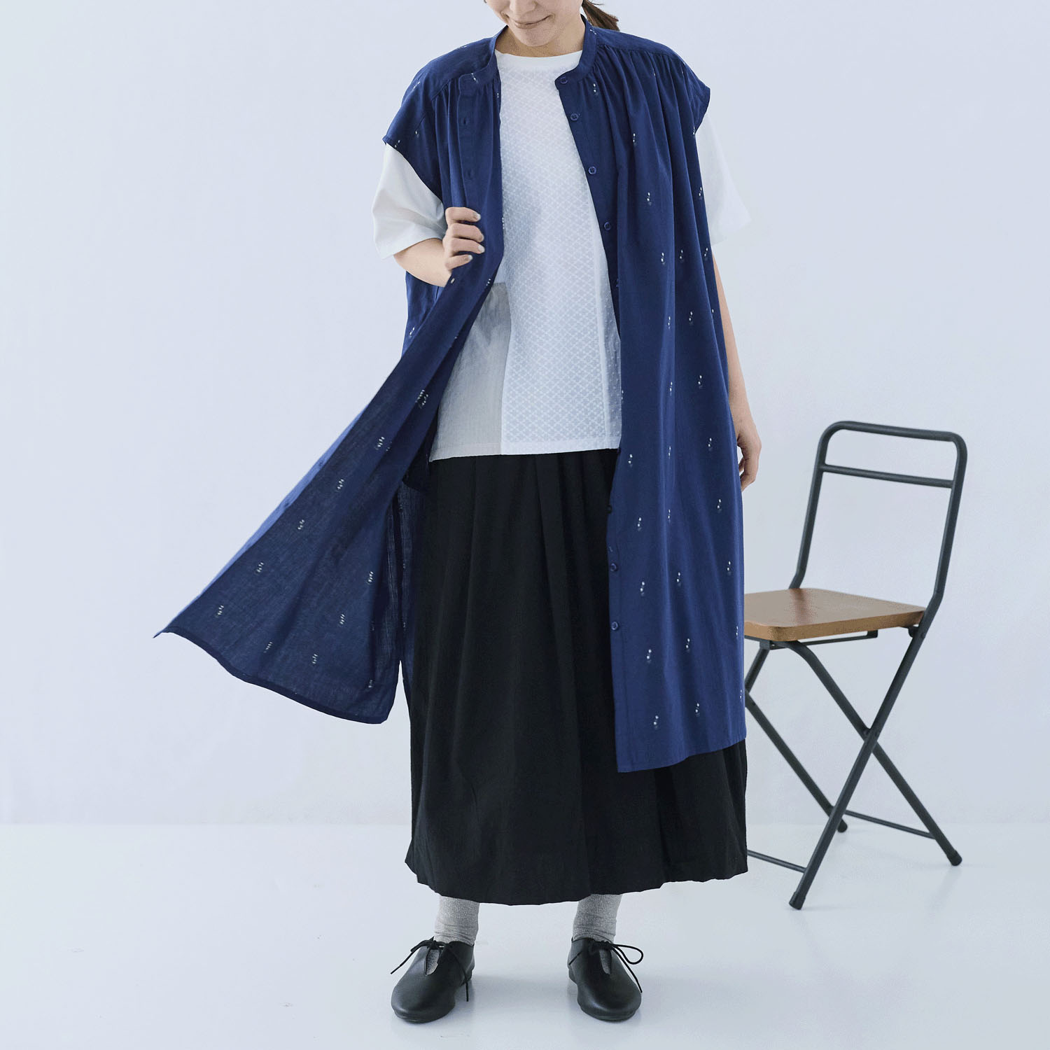 cloudnine ノンノ コットンジャカード花柄ワンピース - 画像13