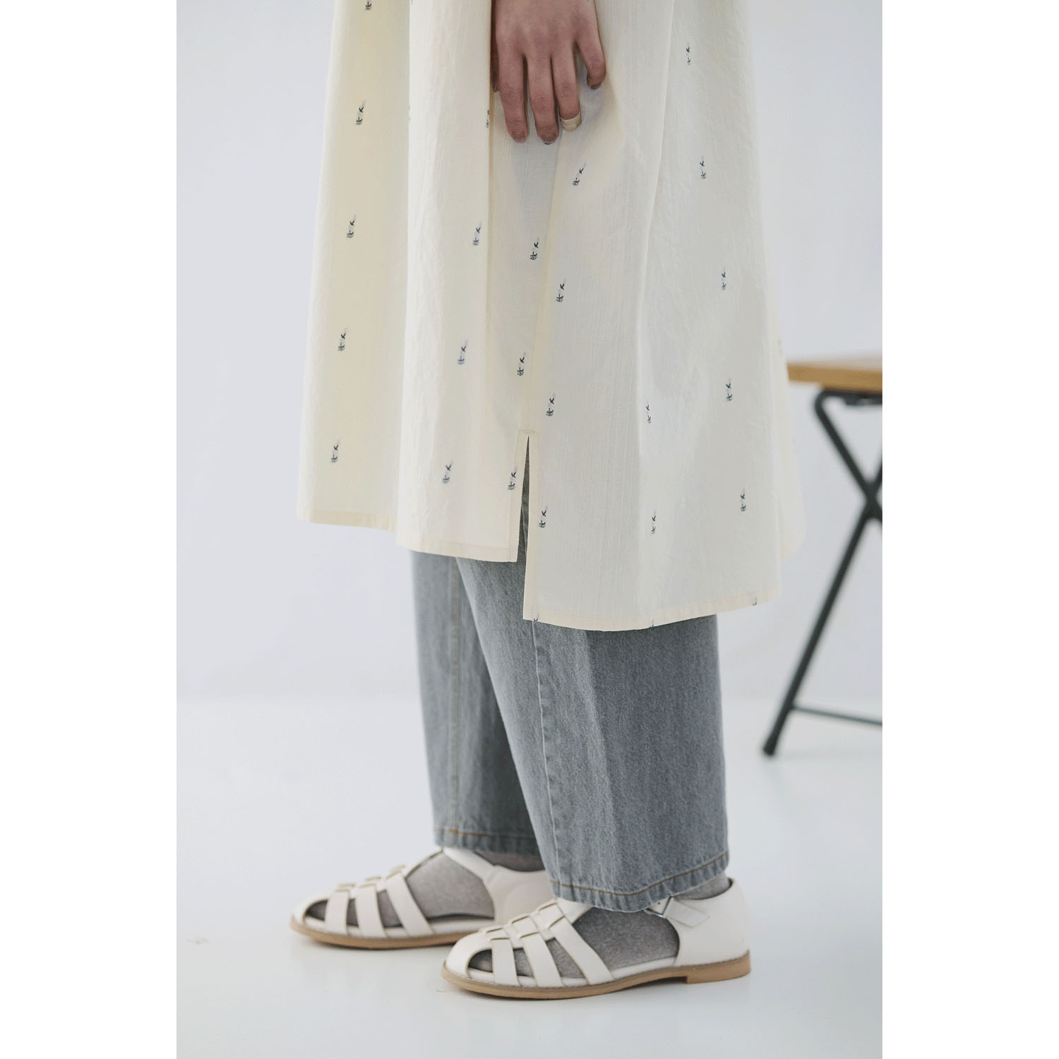 cloudnine ノンノ コットンジャカード花柄ワンピース - 画像9