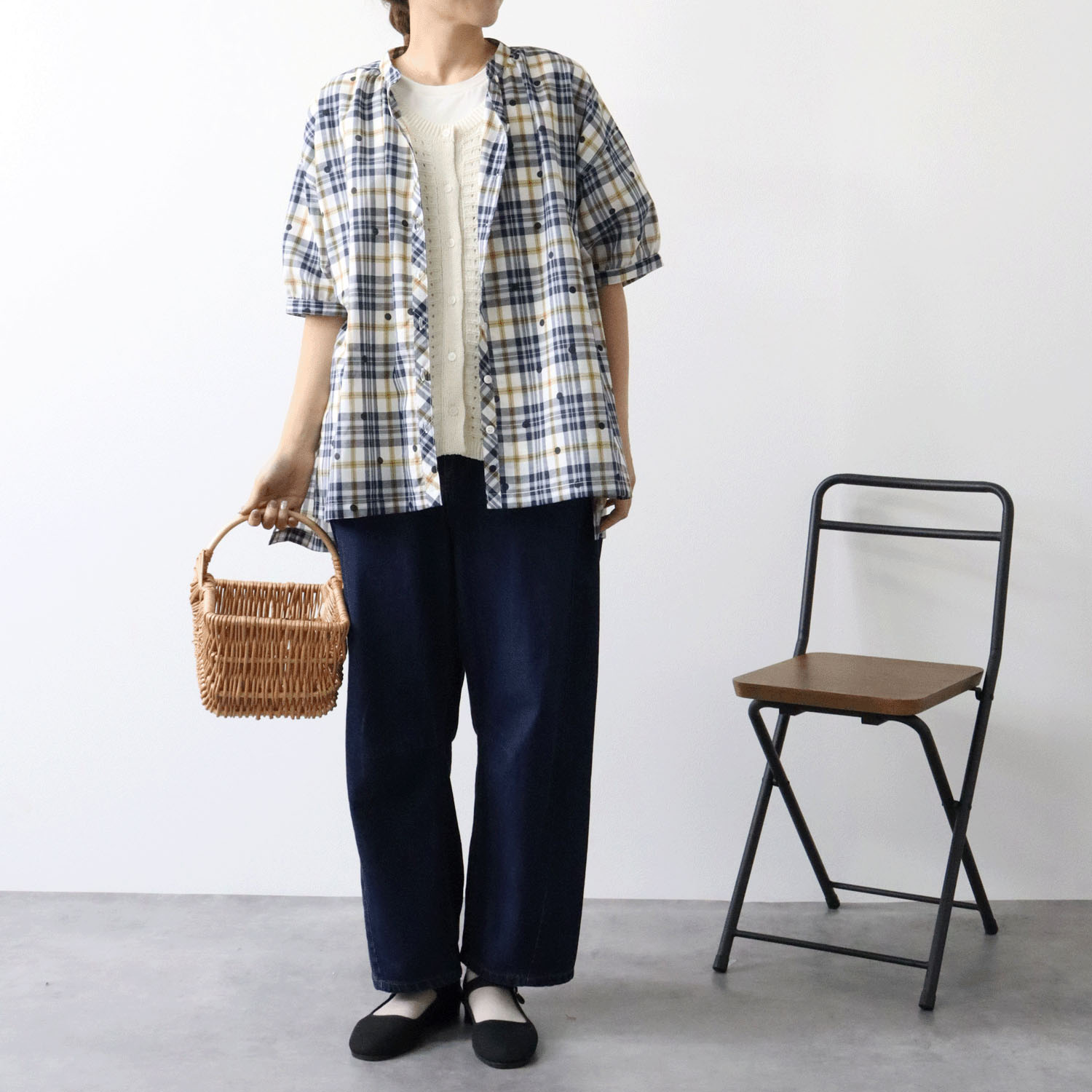 cloudnine ノンノ 10分丈テーパードデニムパンツ - 画像14