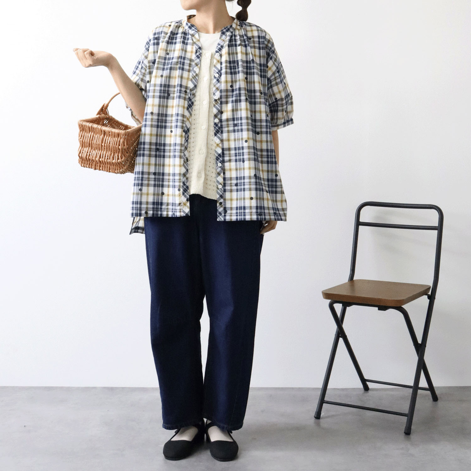 cloudnine ノンノ 10分丈テーパードデニムパンツ - 画像15